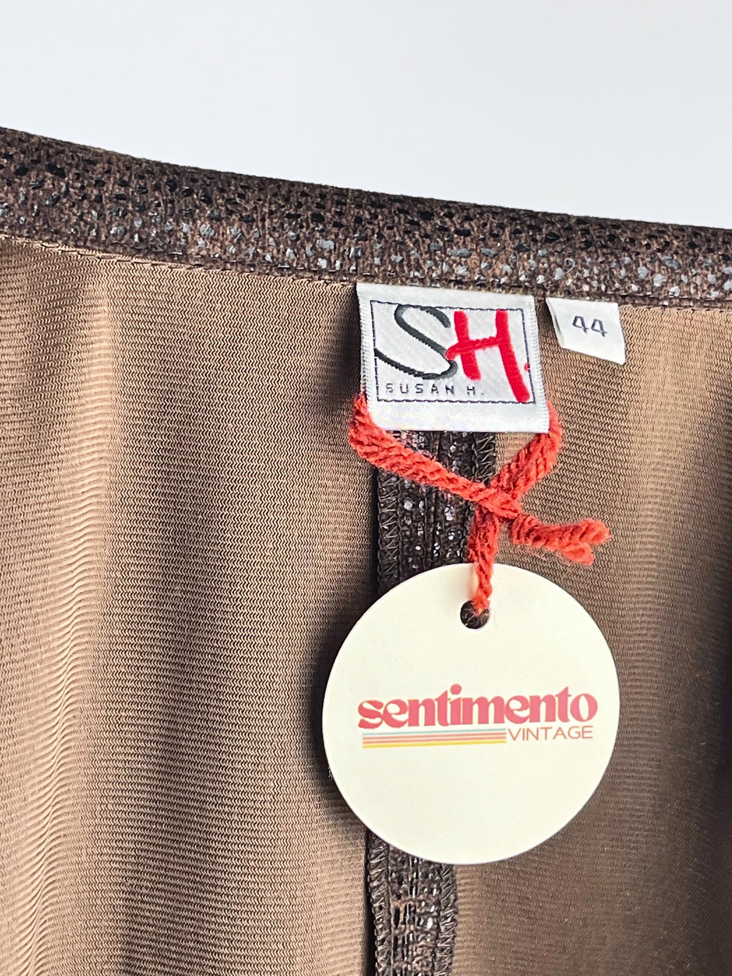 Camicia Scamosciata Marrone Vintage