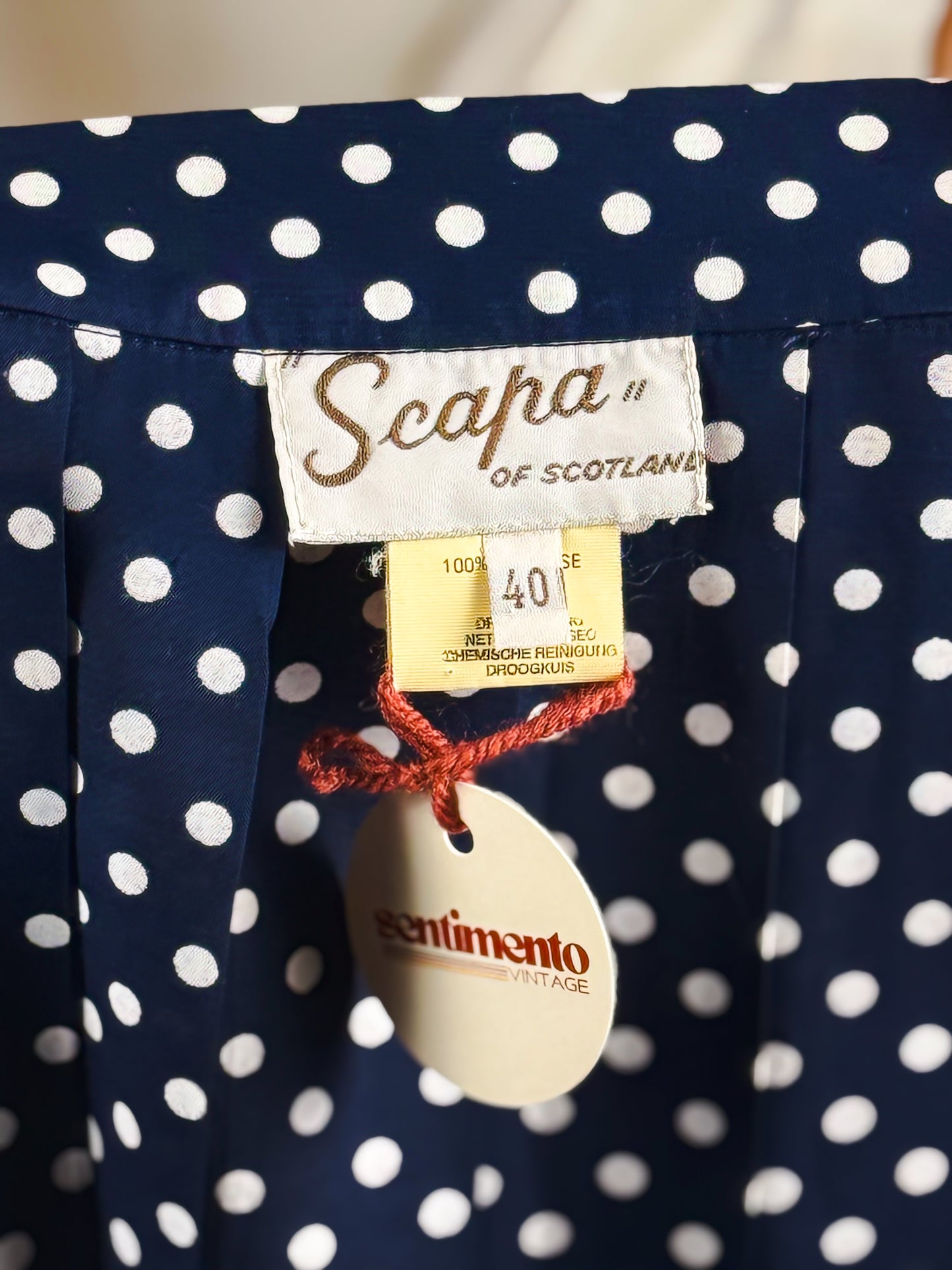 dettaglio etichetta vintage