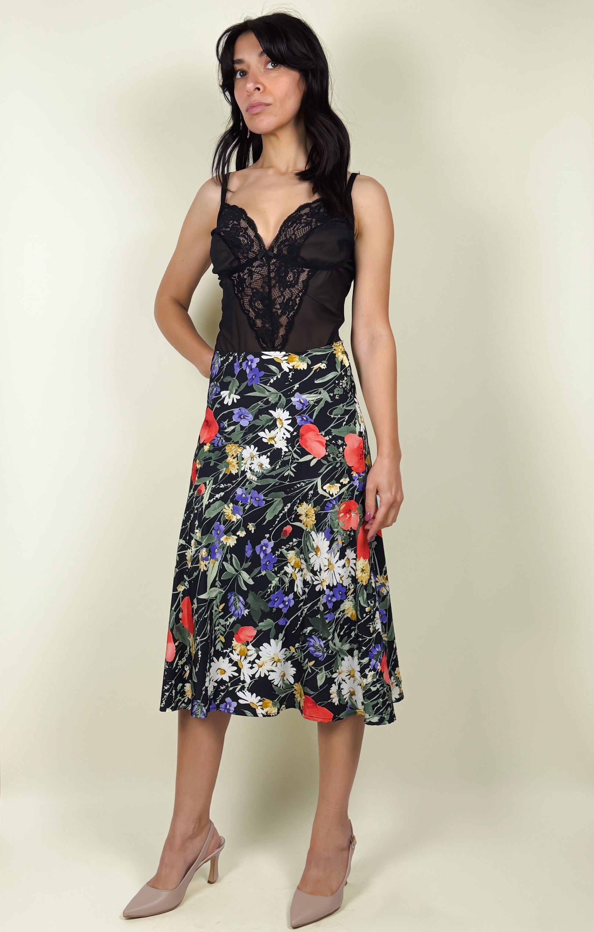 body in pizzo vintage anno 80