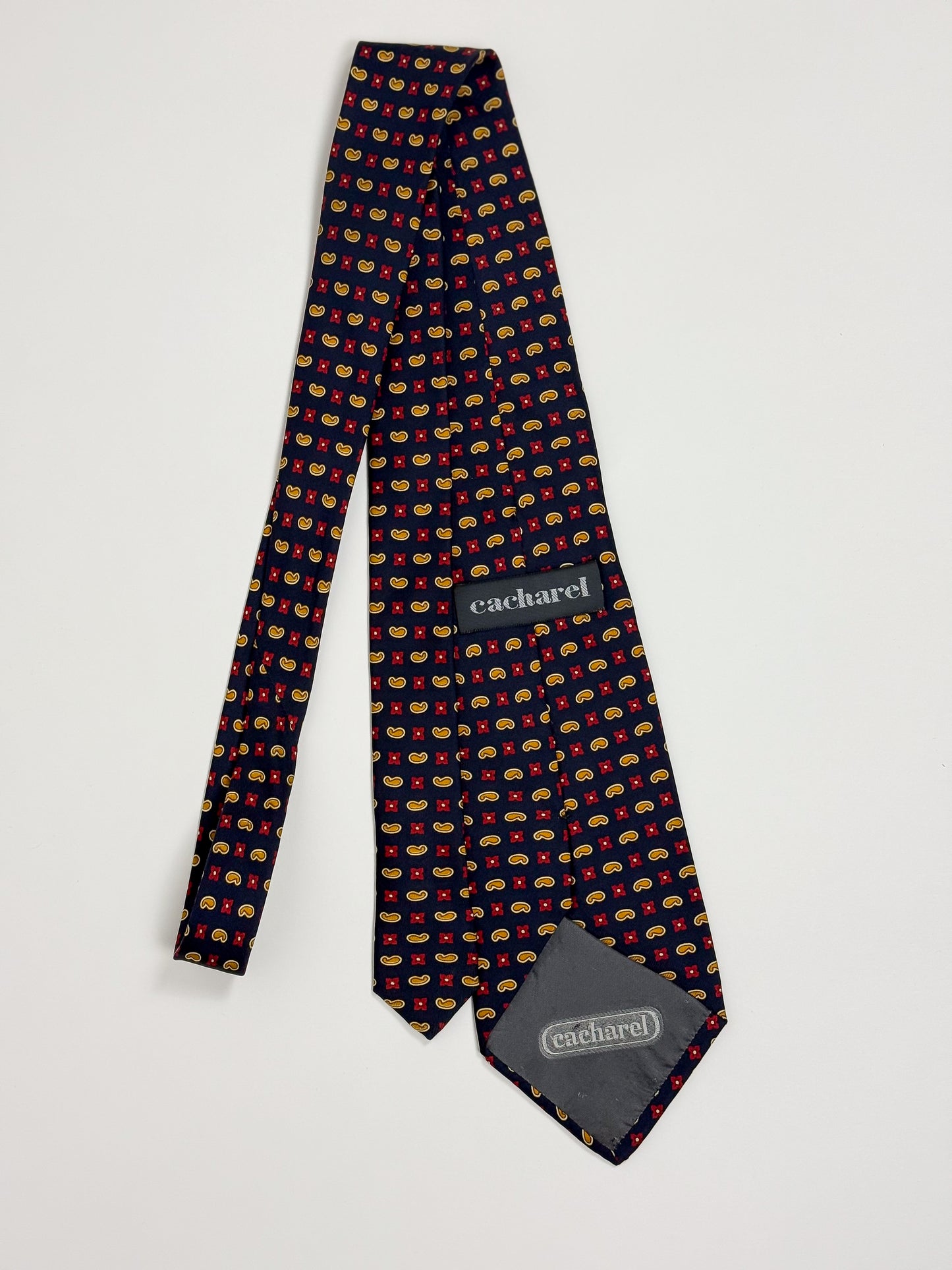 Cravatta vintage Cacharel in seta Made in Italy