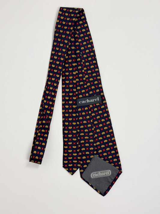 Cravatta vintage Cacharel in seta Made in Italy