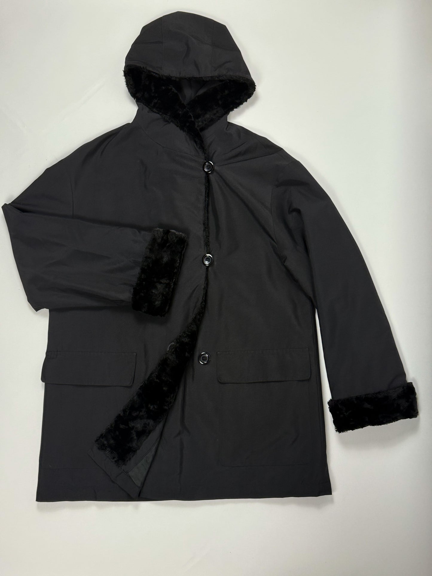 WOMEN'S JACKET WITH FUR INSERTS