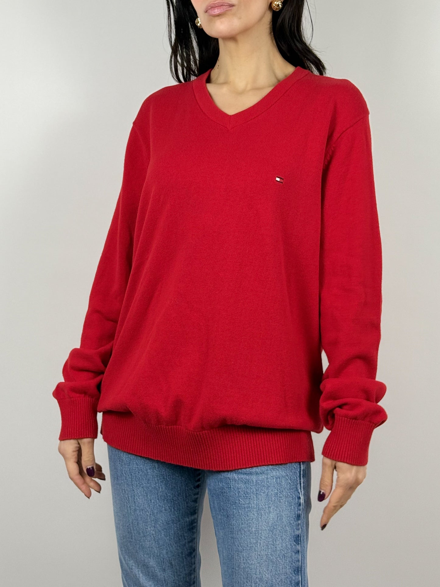 MAGLIONCINO ROSSO TOMMY HILFIGER