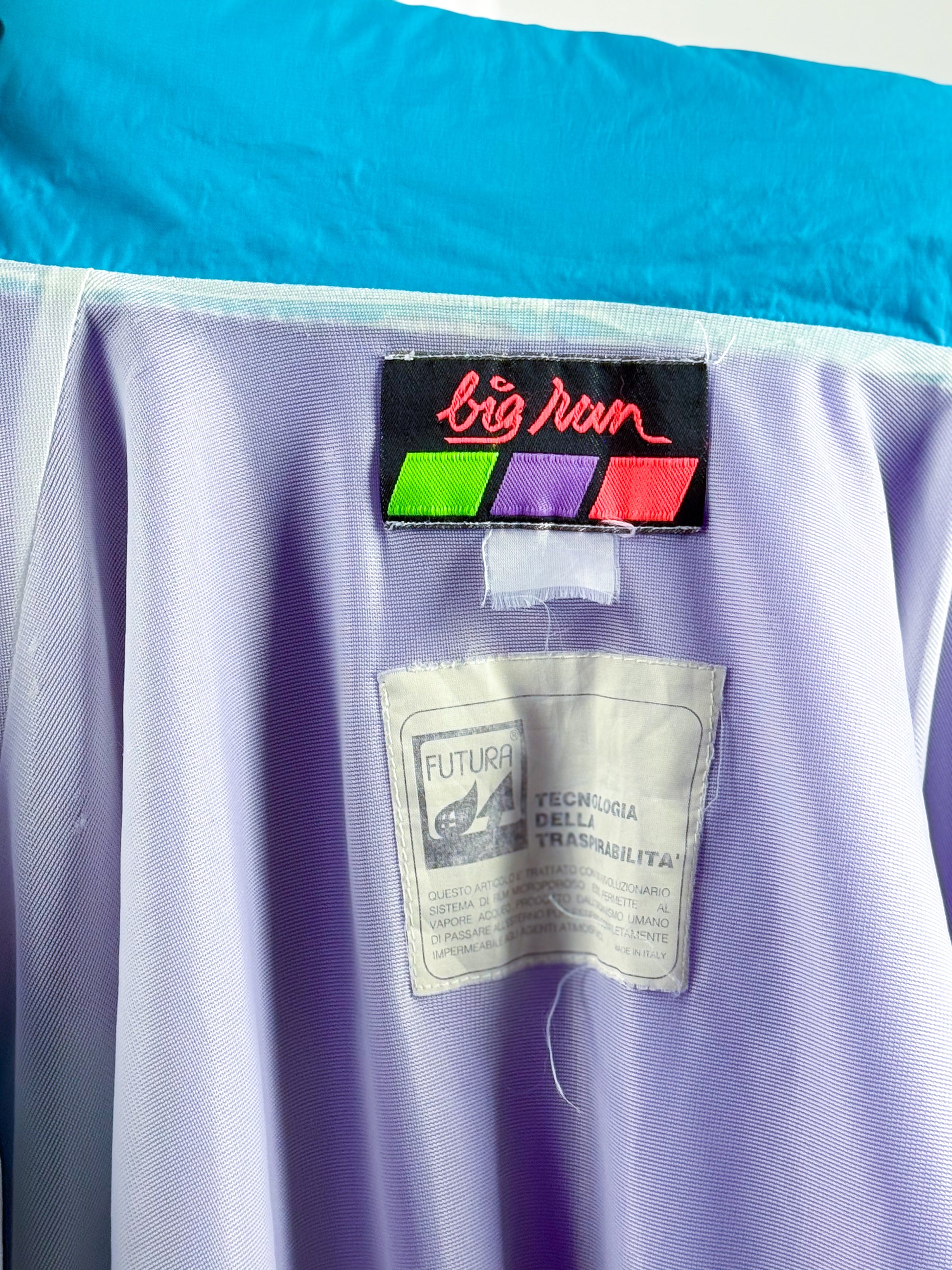 dettaglio giacca a vento vintage