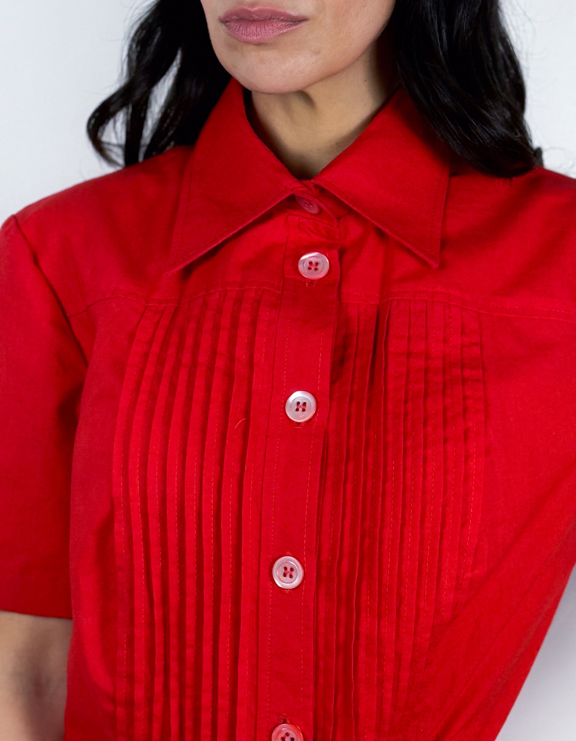 DETTAGLIO ABITO ROSSO VINTAGE LUISA SPAGNOLI