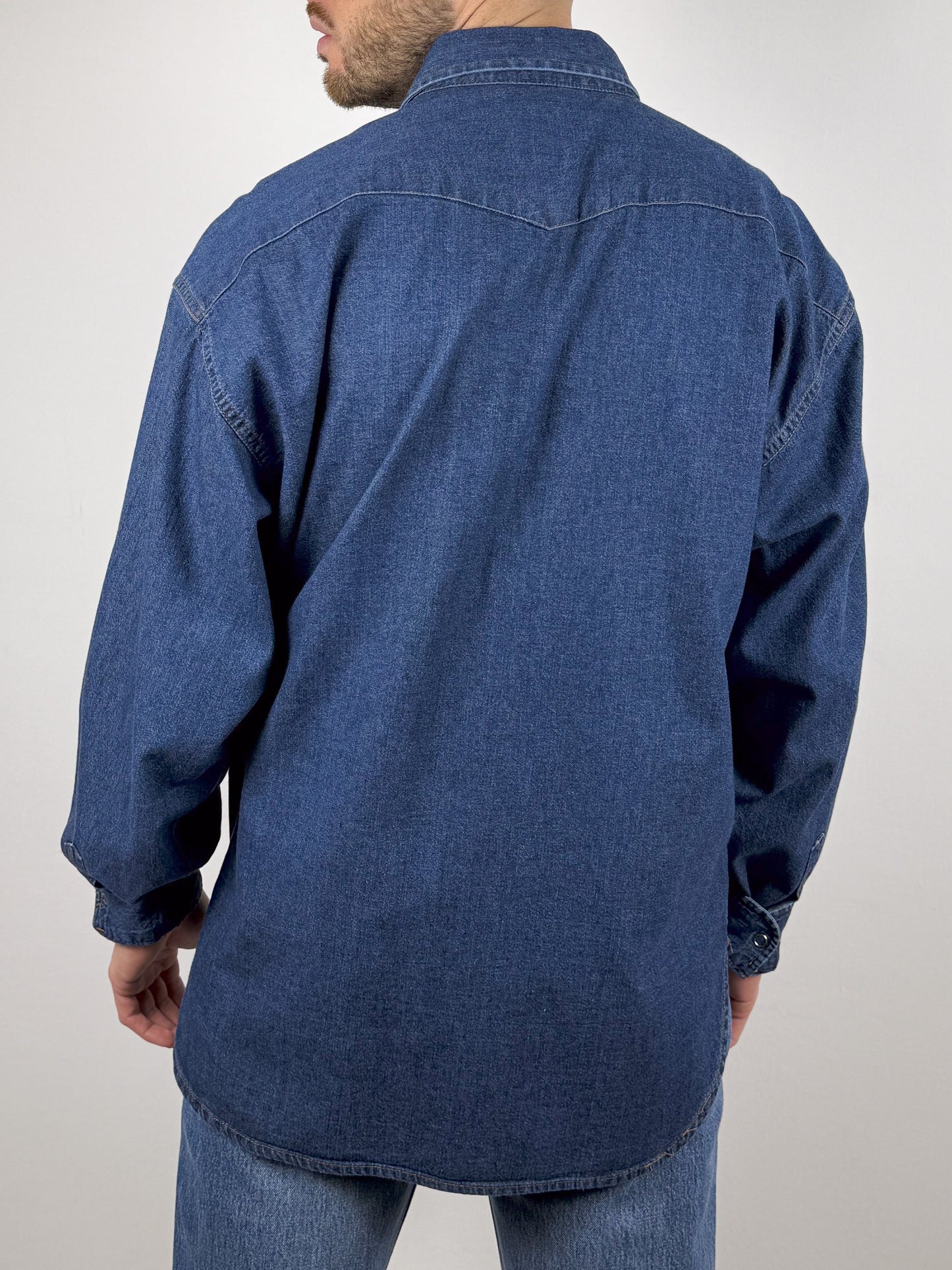 CHEMISE EN JEAN DÉLAVÉ FONCÉ CASUCCI