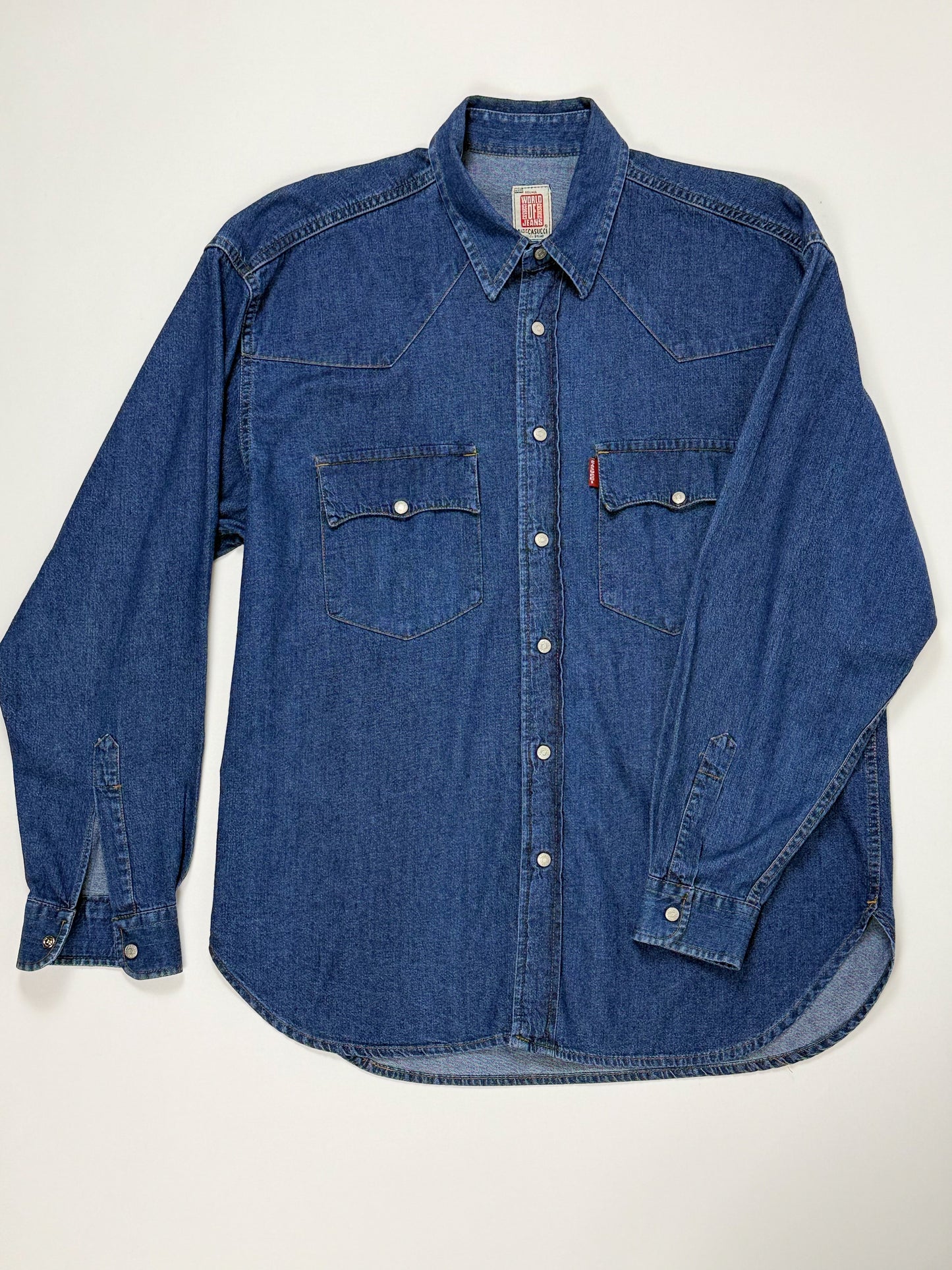 CHEMISE EN JEAN DÉLAVÉ FONCÉ CASUCCI