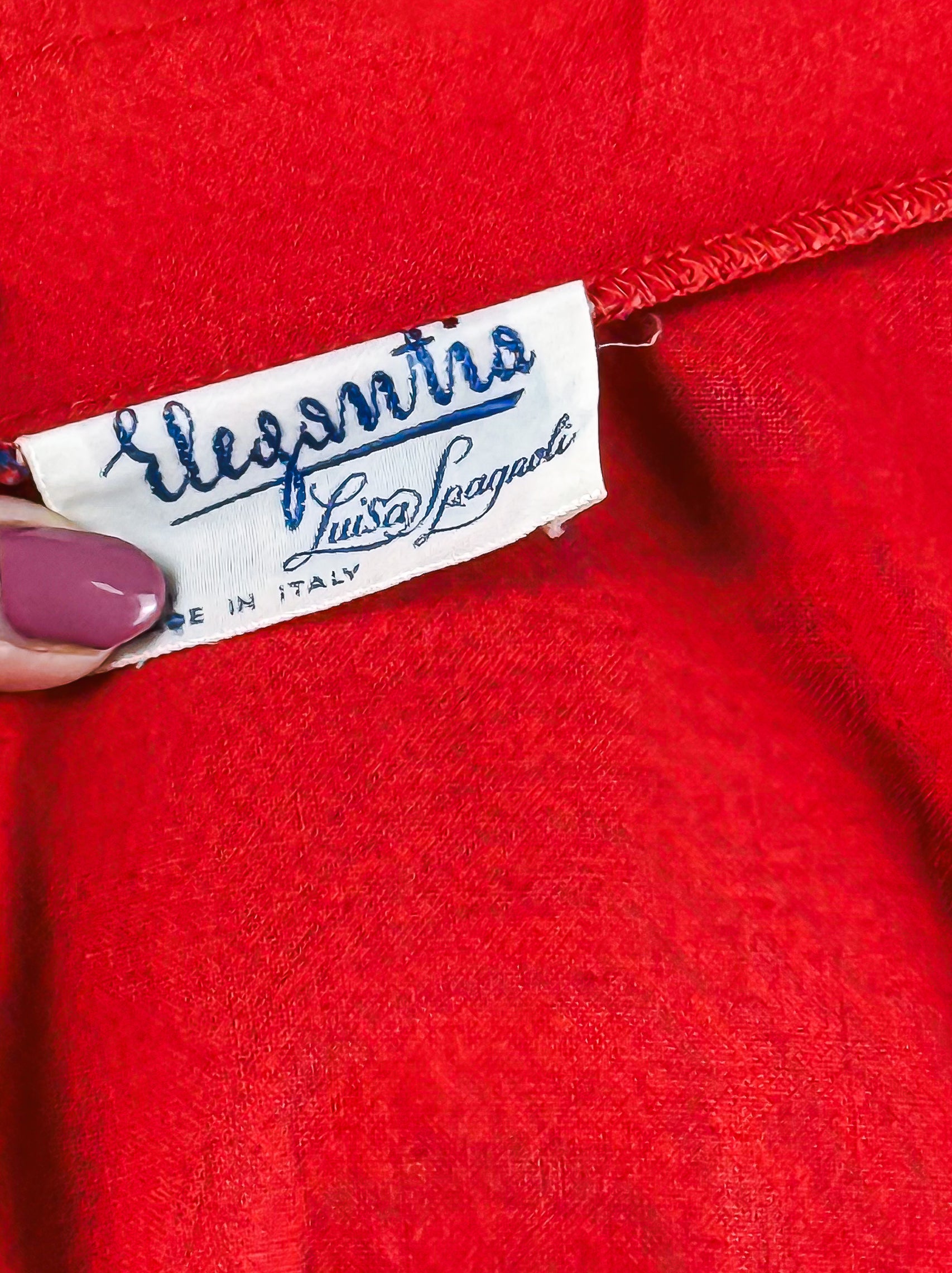 ETICHETTA VINTAGE LUISA SPAGNOLI