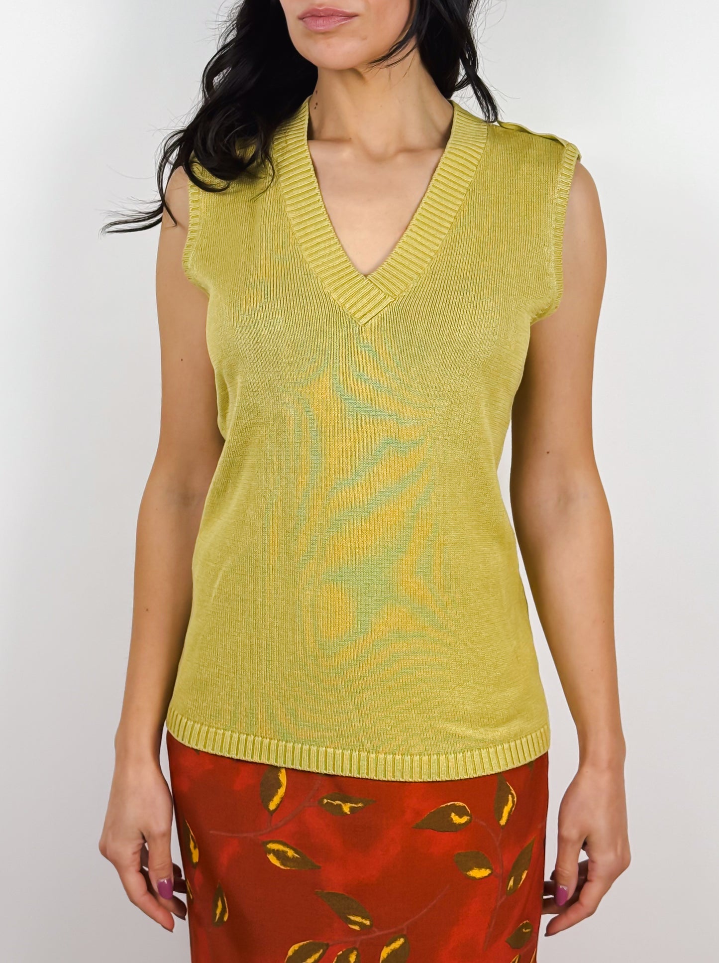 GILET VINTAGE IN MAGLINA DI SETA