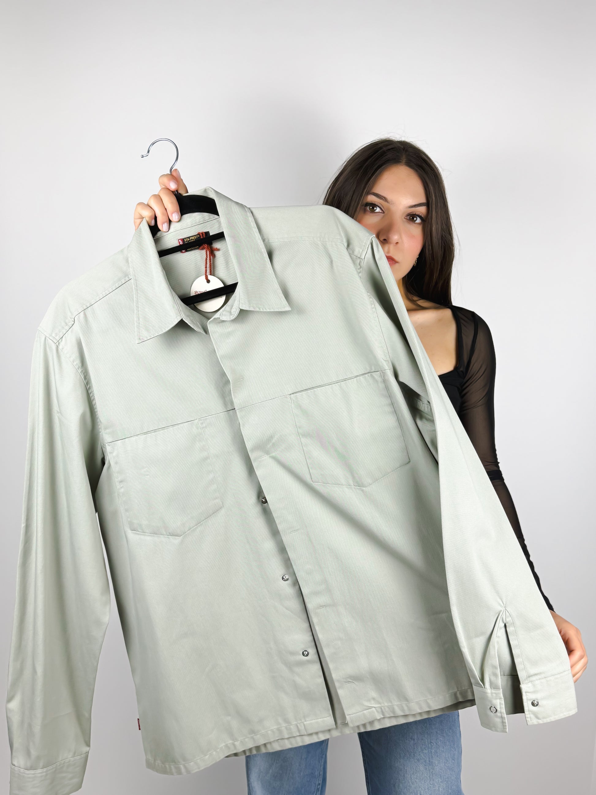 CAMICIA LEVIS BEIGE COTONE UOMO