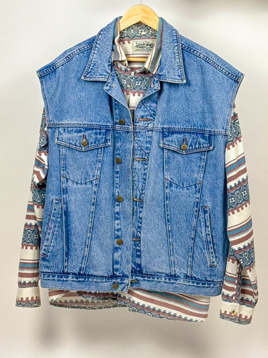Gilet di jeans vintage anni '90 Arizona Jeans – Denim chiaro
