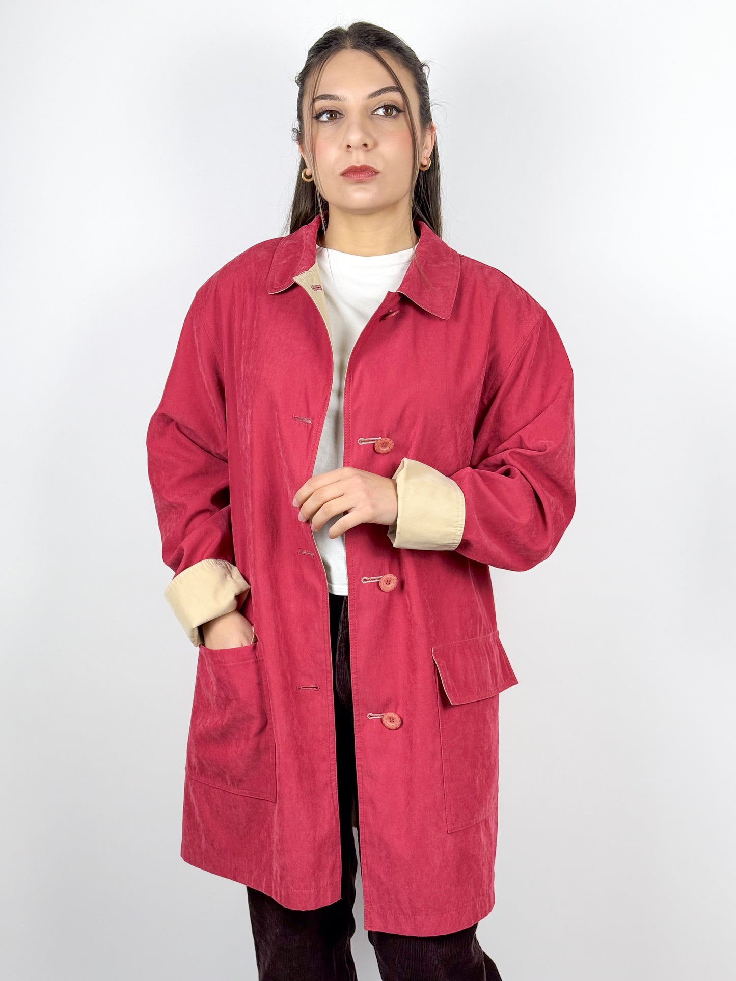 TRENCH SCAMOSCIATO REVERSIBILE