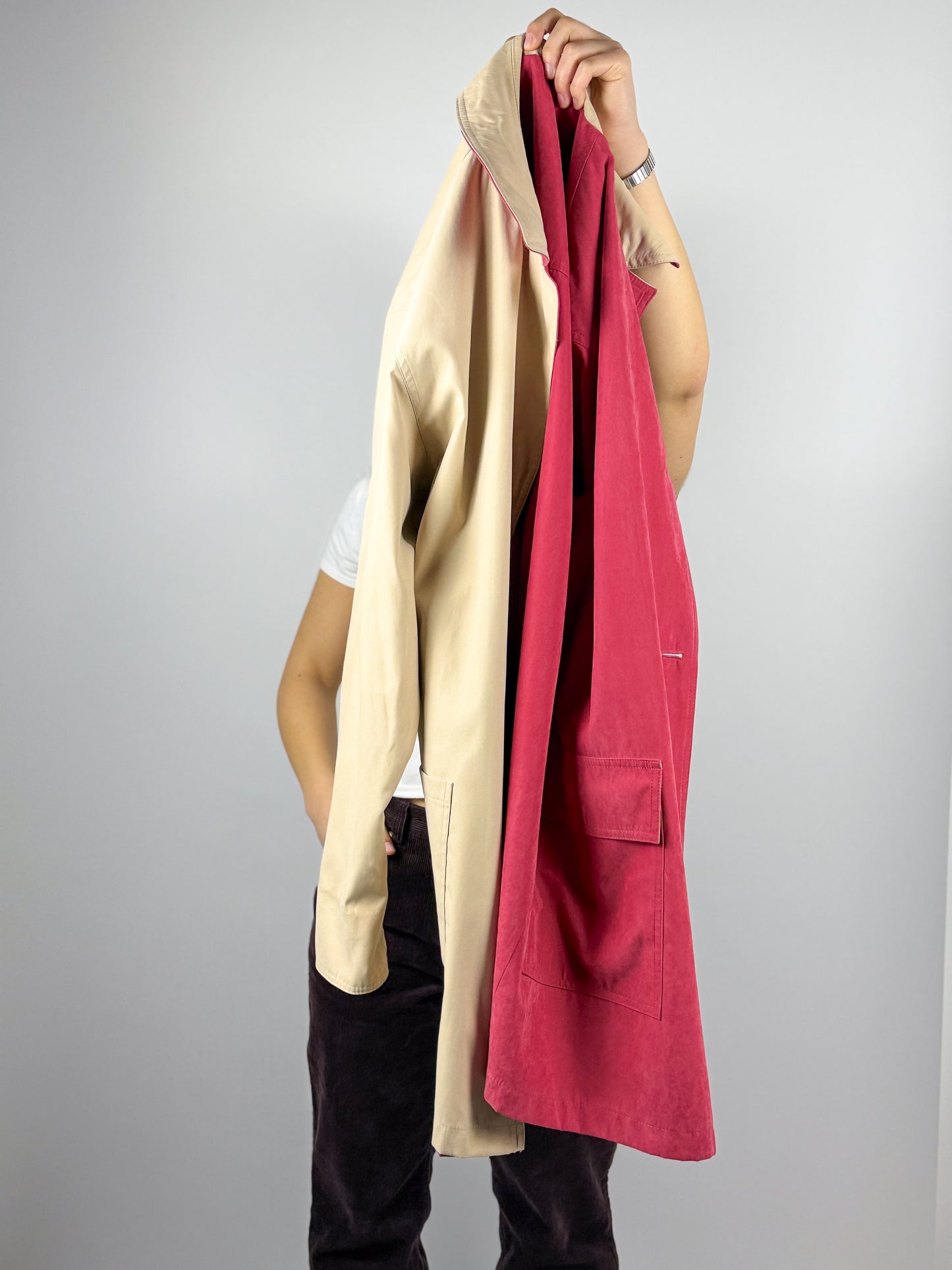 TRENCH SCAMOSCIATO REVERSIBILE