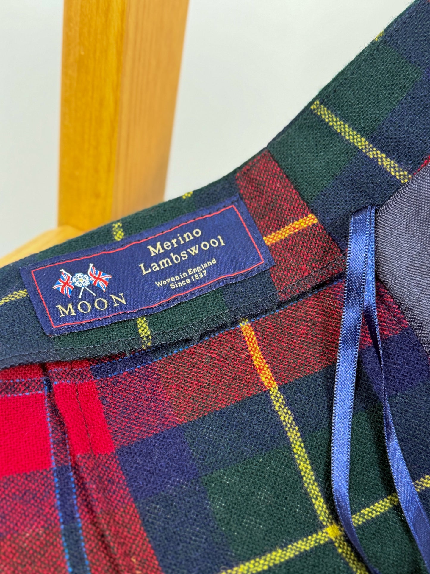 JUPE TARTAN EN LAINE VIERGE