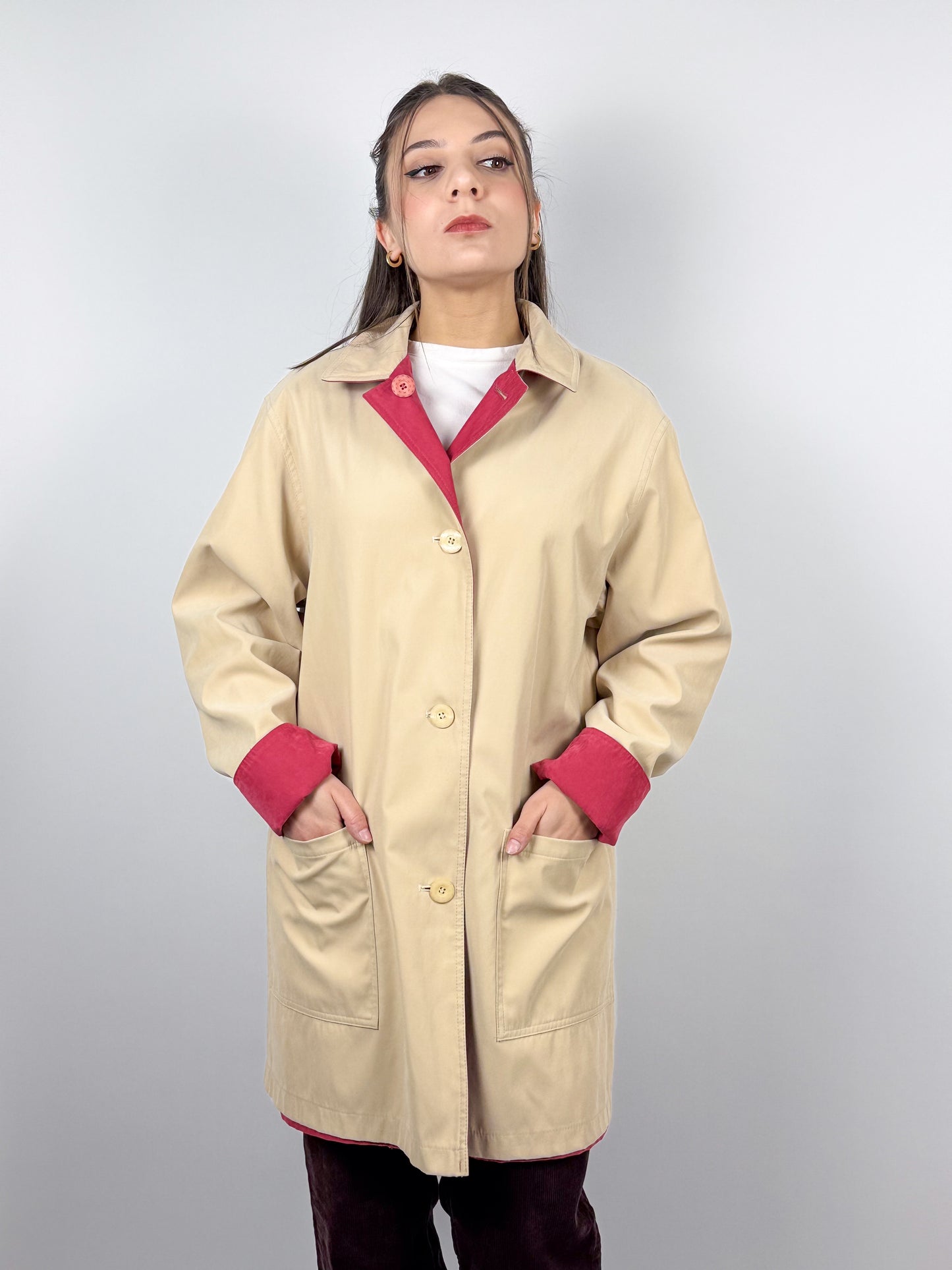 TRENCH SCAMOSCIATO REVERSIBILE