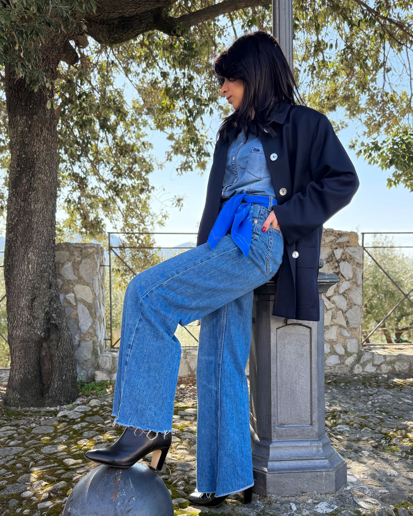 FOULARD IN SETA YSL VINTAGE