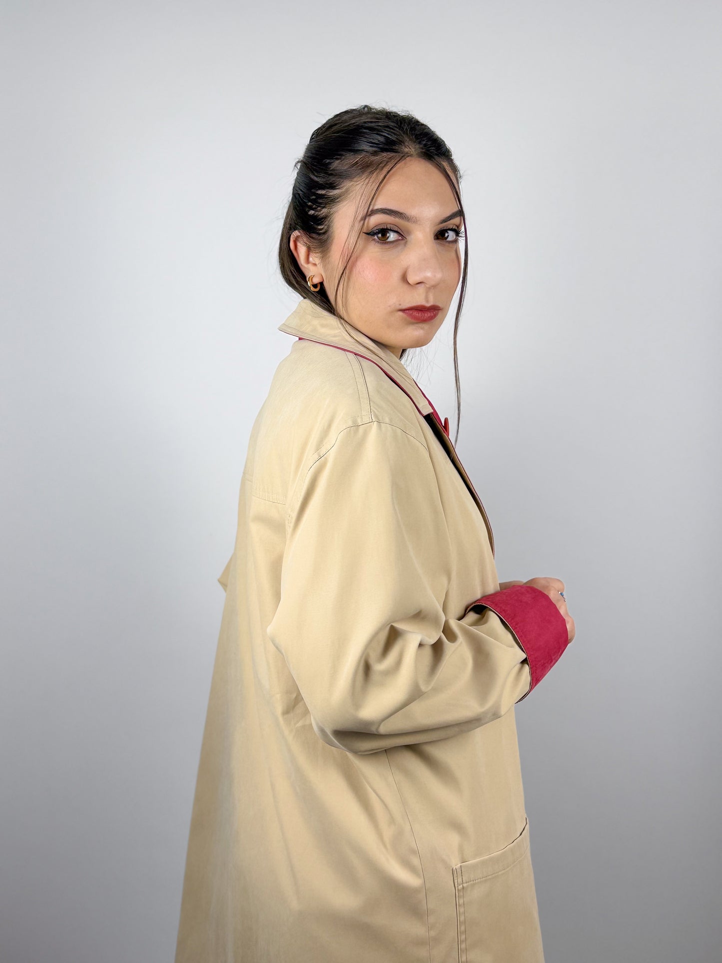 TRENCH SCAMOSCIATO REVERSIBILE