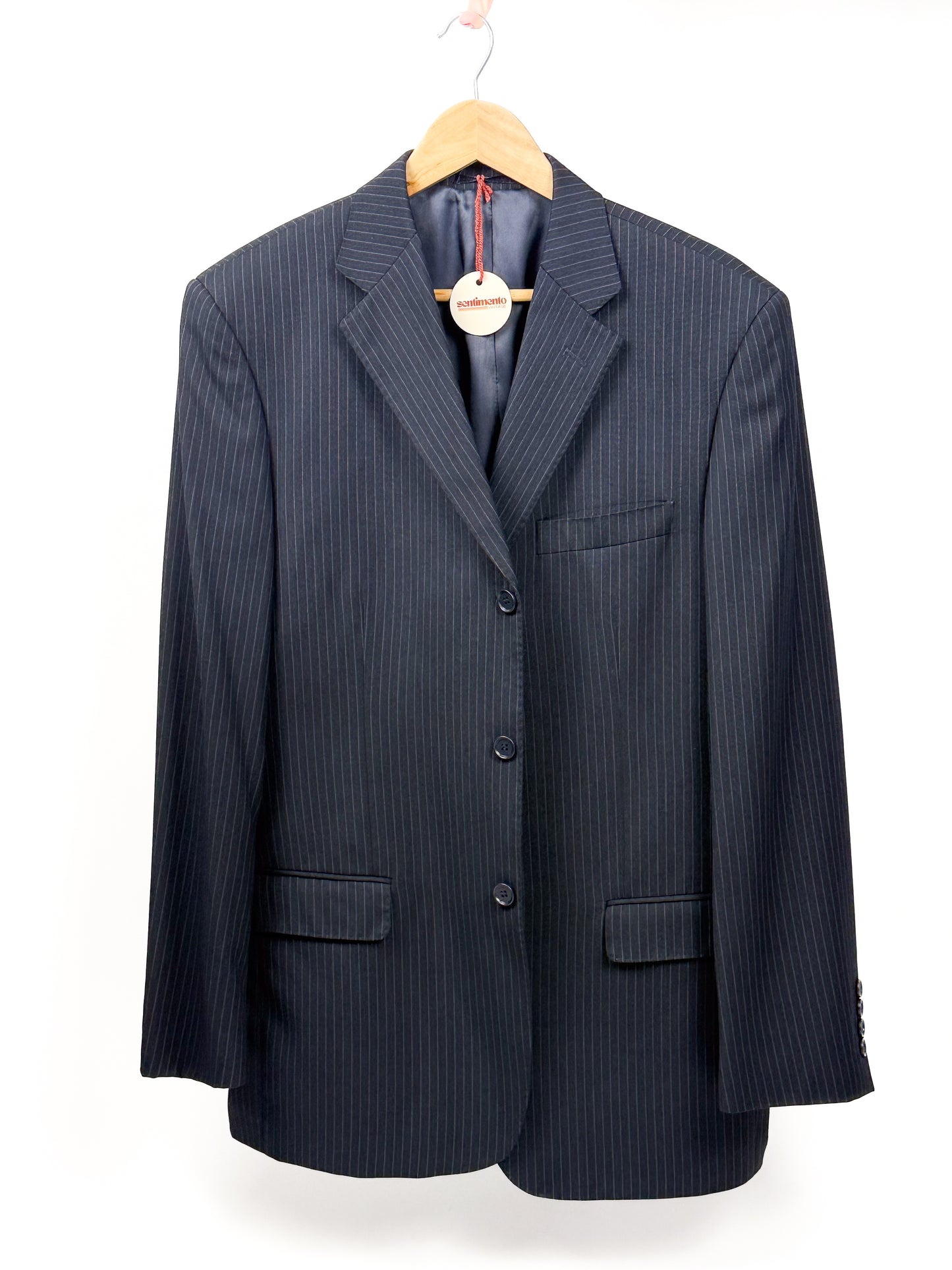 Blazer Gessato Vintage - Eleganza Sartoriale Senza Tempo