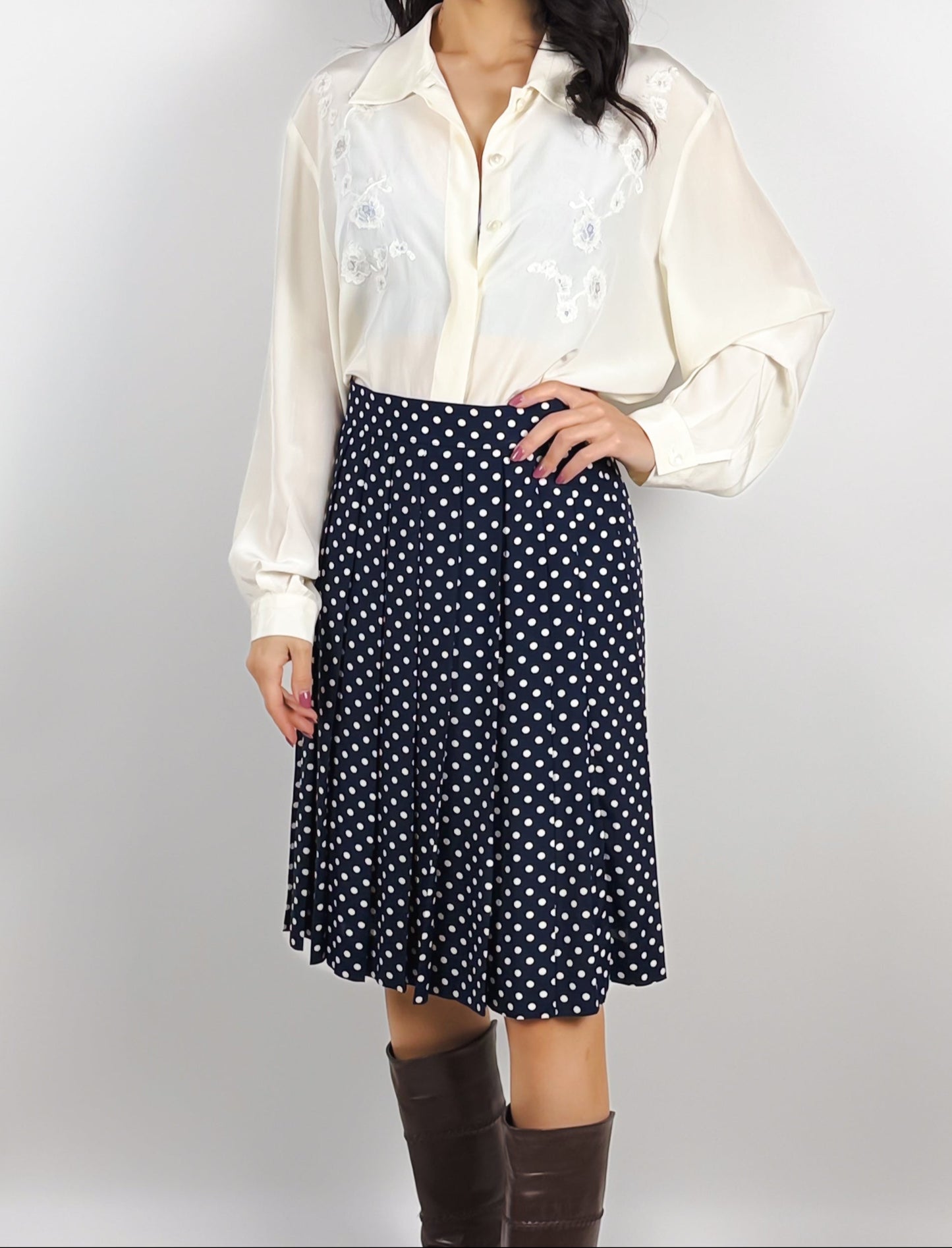 gonna a pieghe vintage