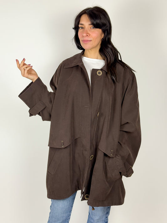 TRENCH ANNI '80 SCAMOSCIATO