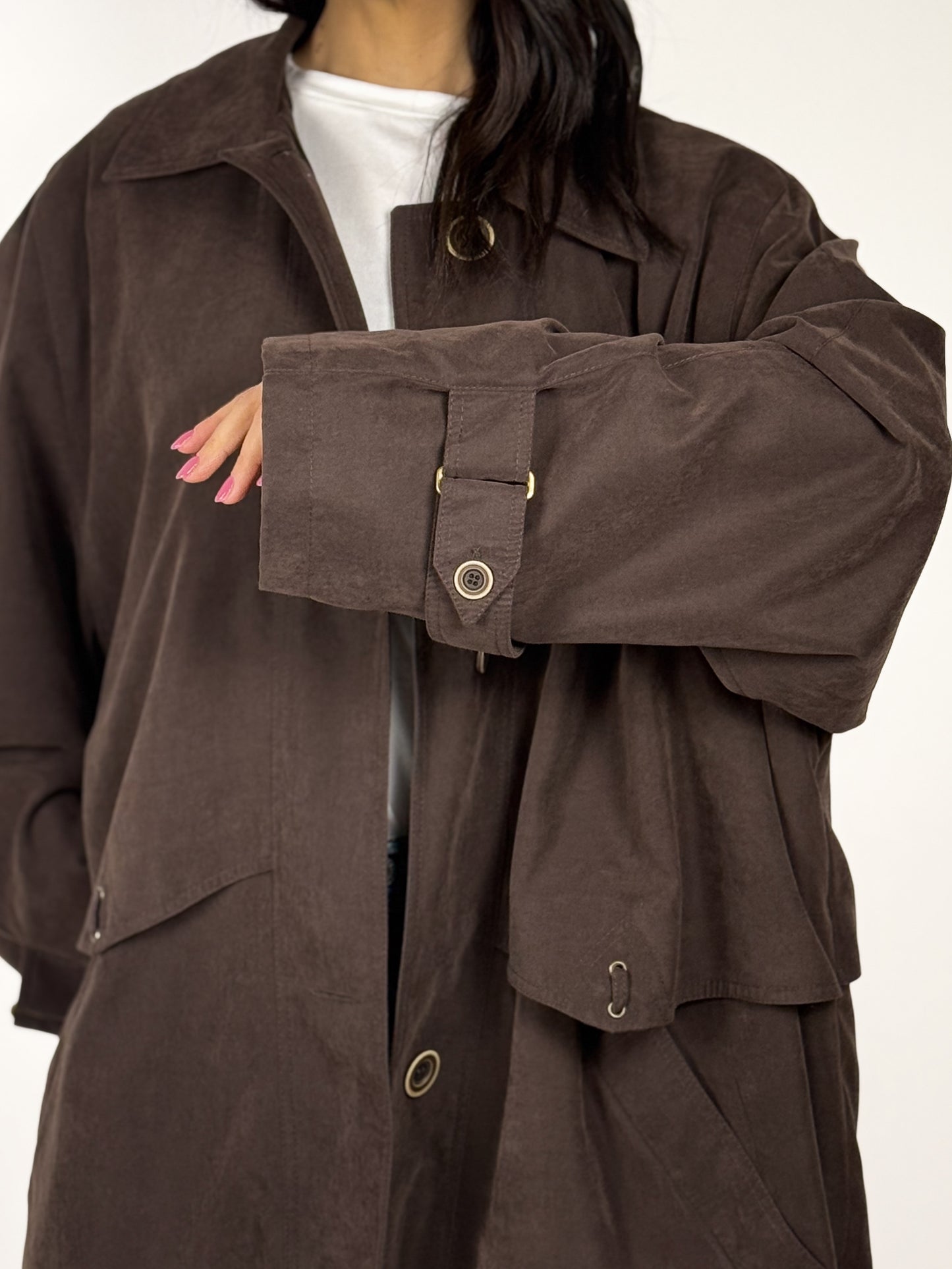 TRENCH ANNI '80 SCAMOSCIATO