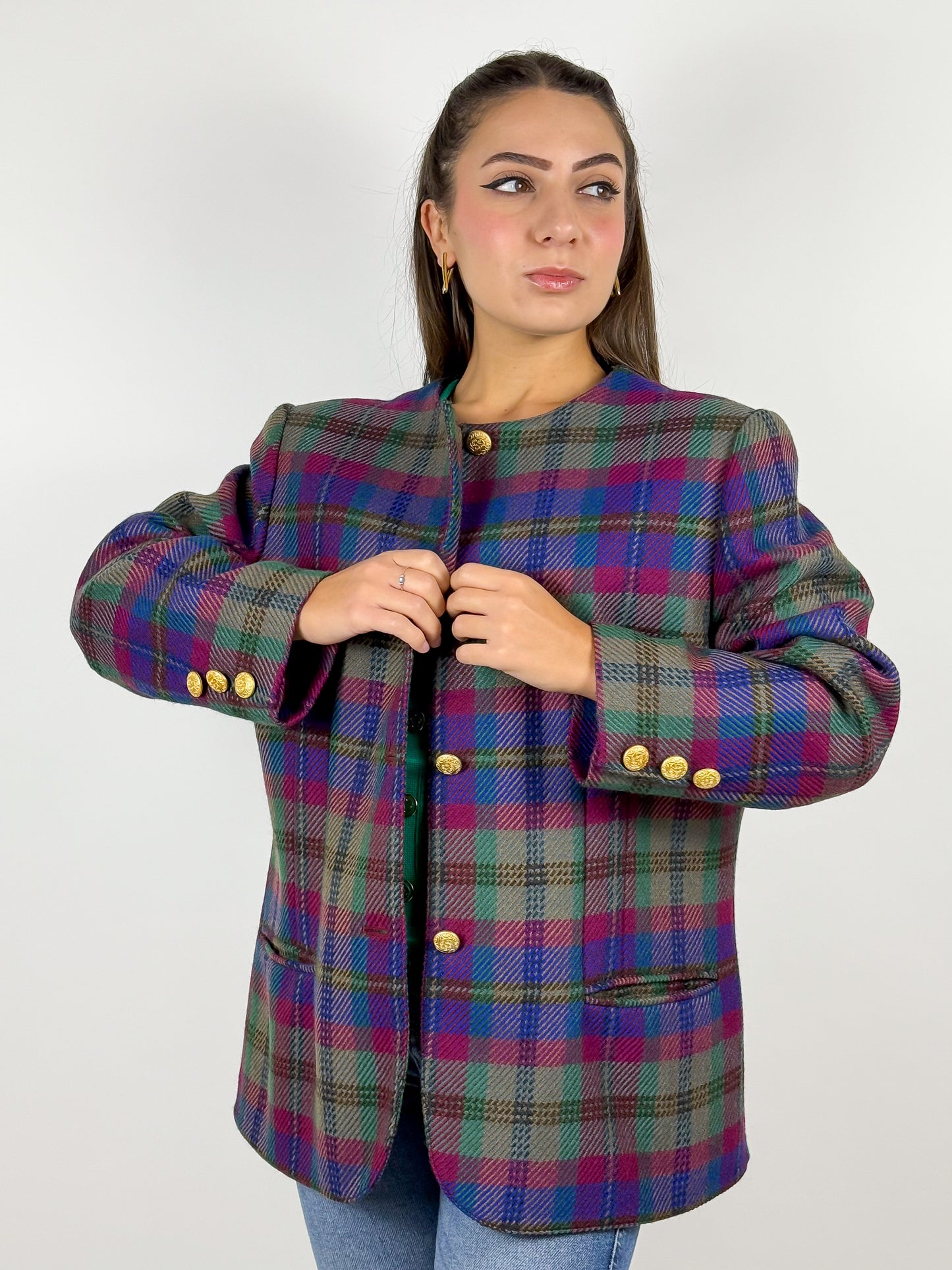 Giacca Luisa Spagnoli Vintage Anni '80 in Pura Lana