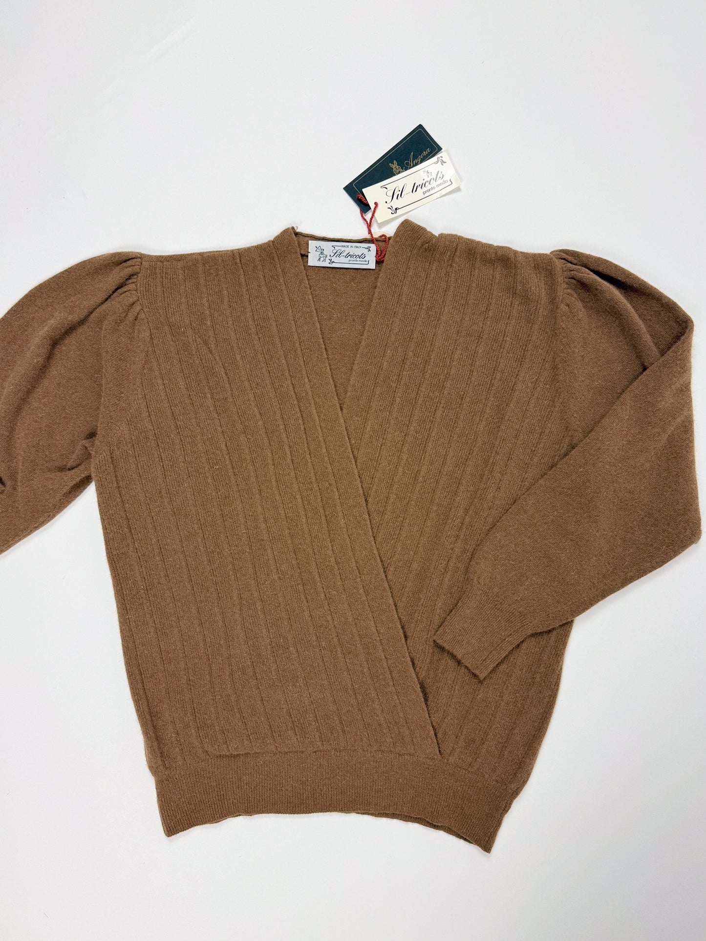 ANGORA SWEATER WITH CROSSOVER