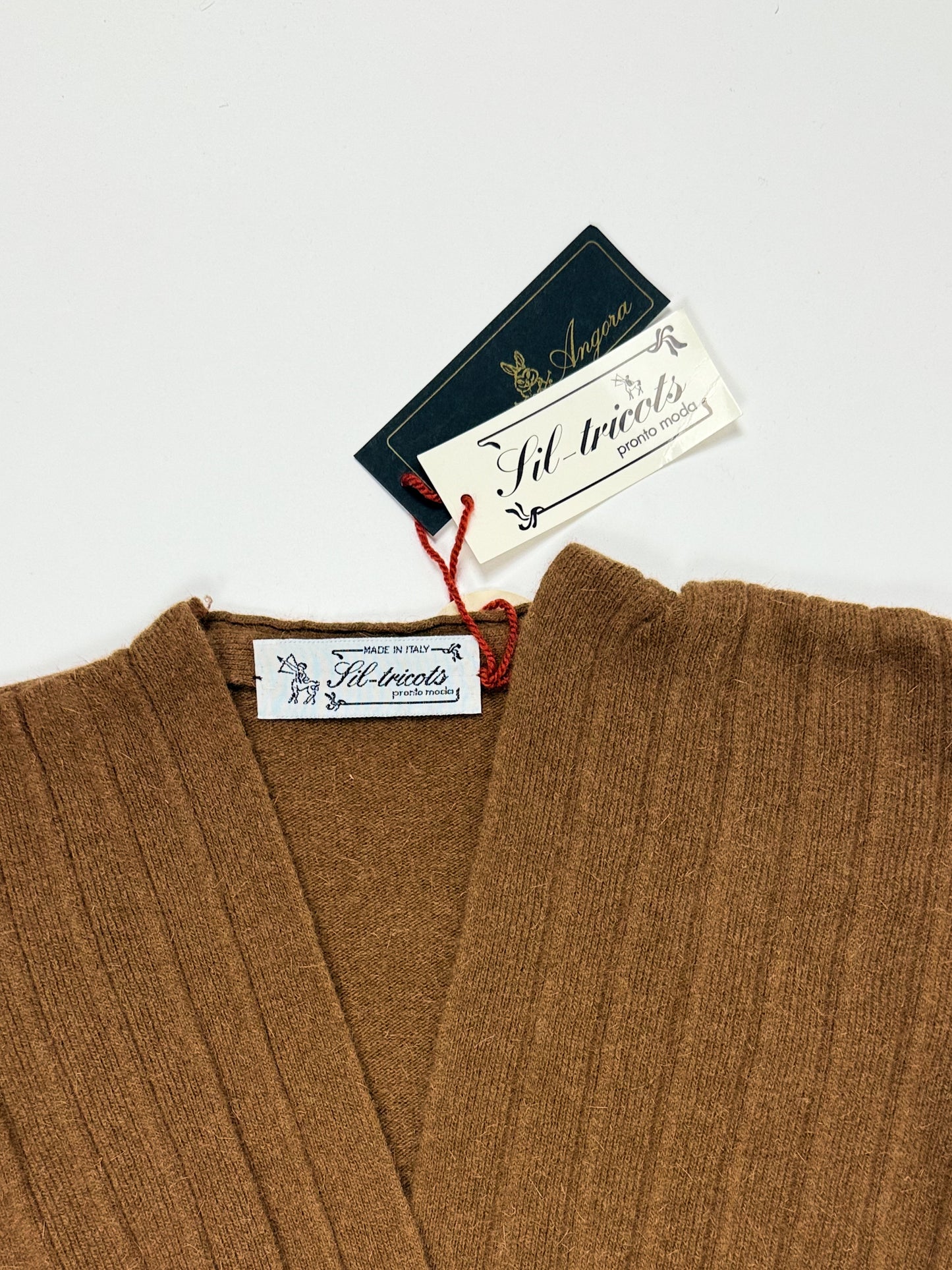 ANGORA SWEATER WITH CROSSOVER