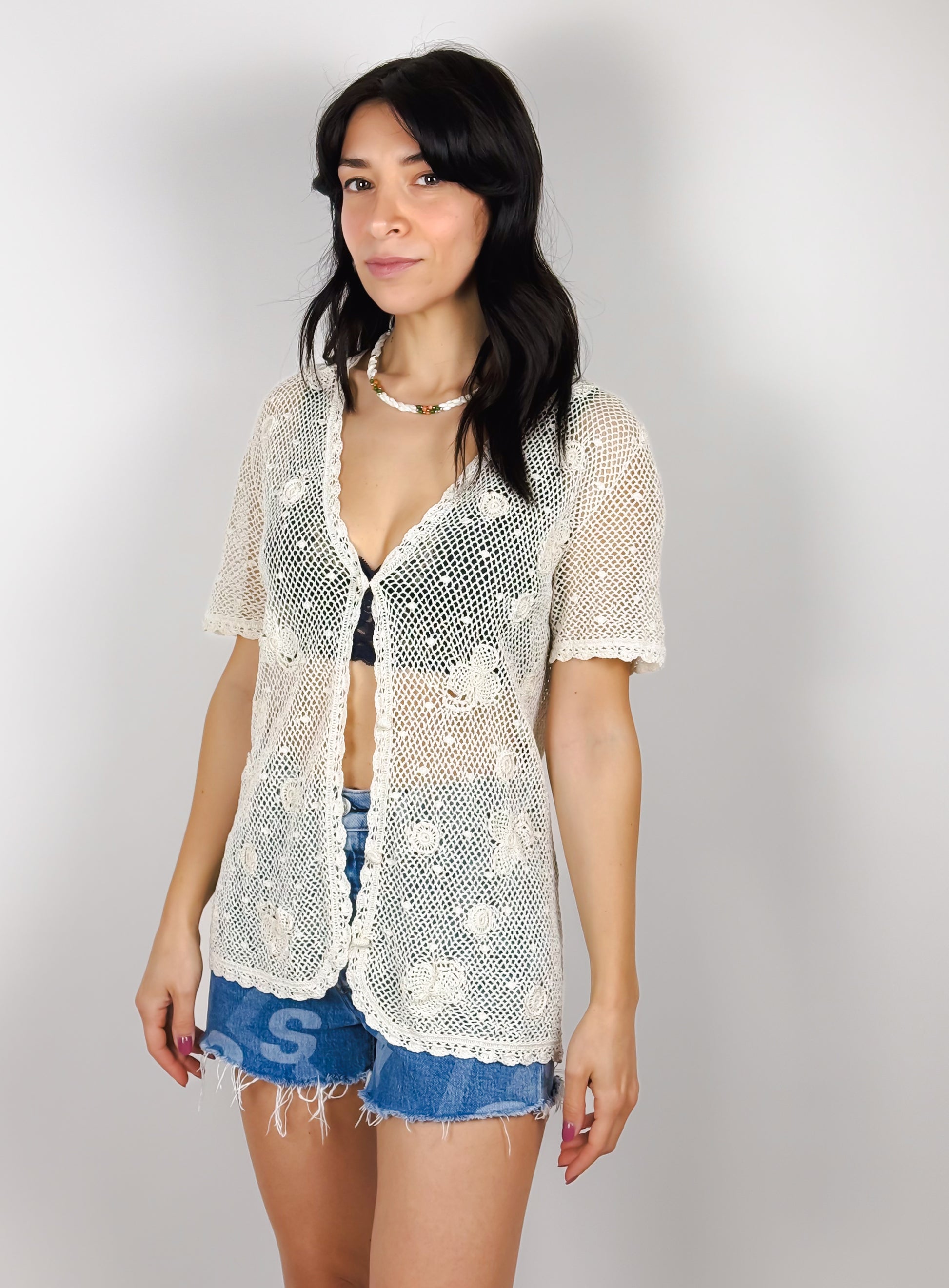 cardigan crochet vintage