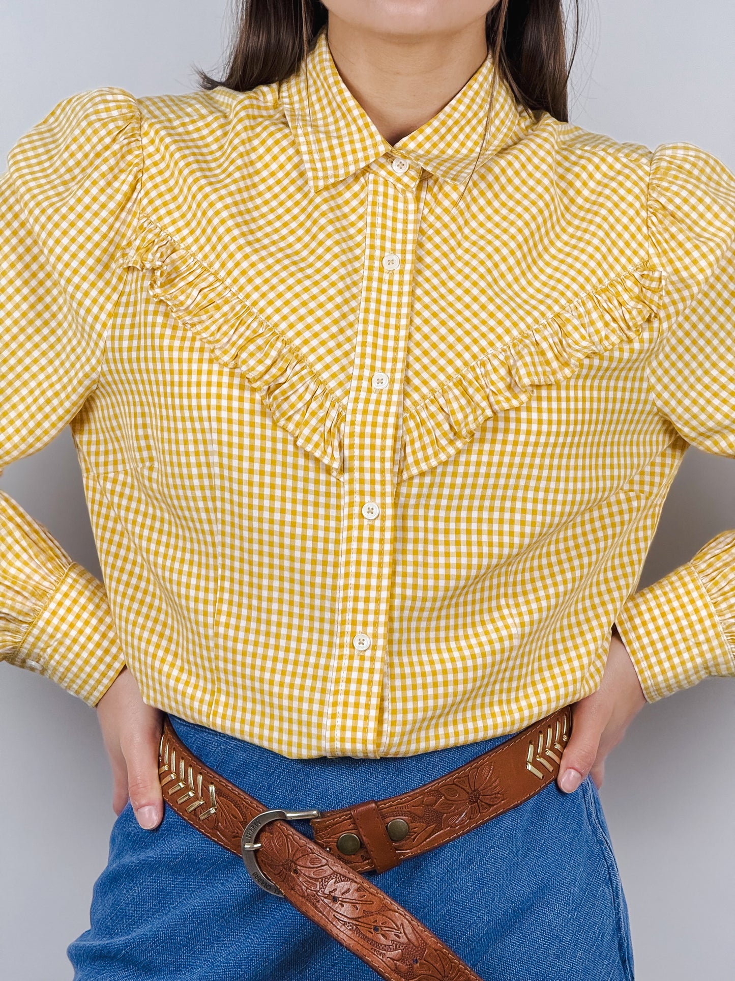 CAMICIA GAS FANTASIA VICHY GIALLA