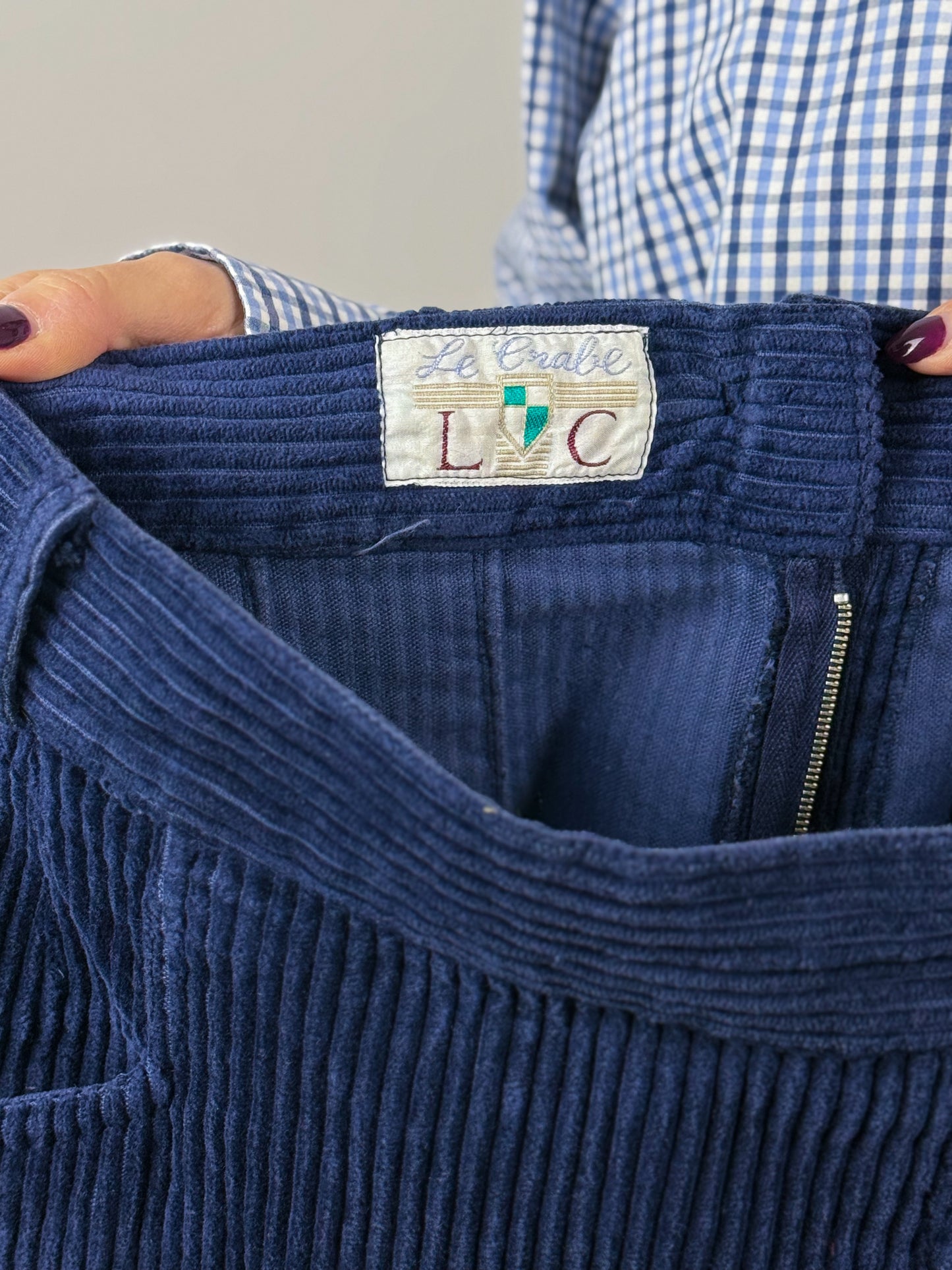 JUPE EN VELOURS CÔTELÉ