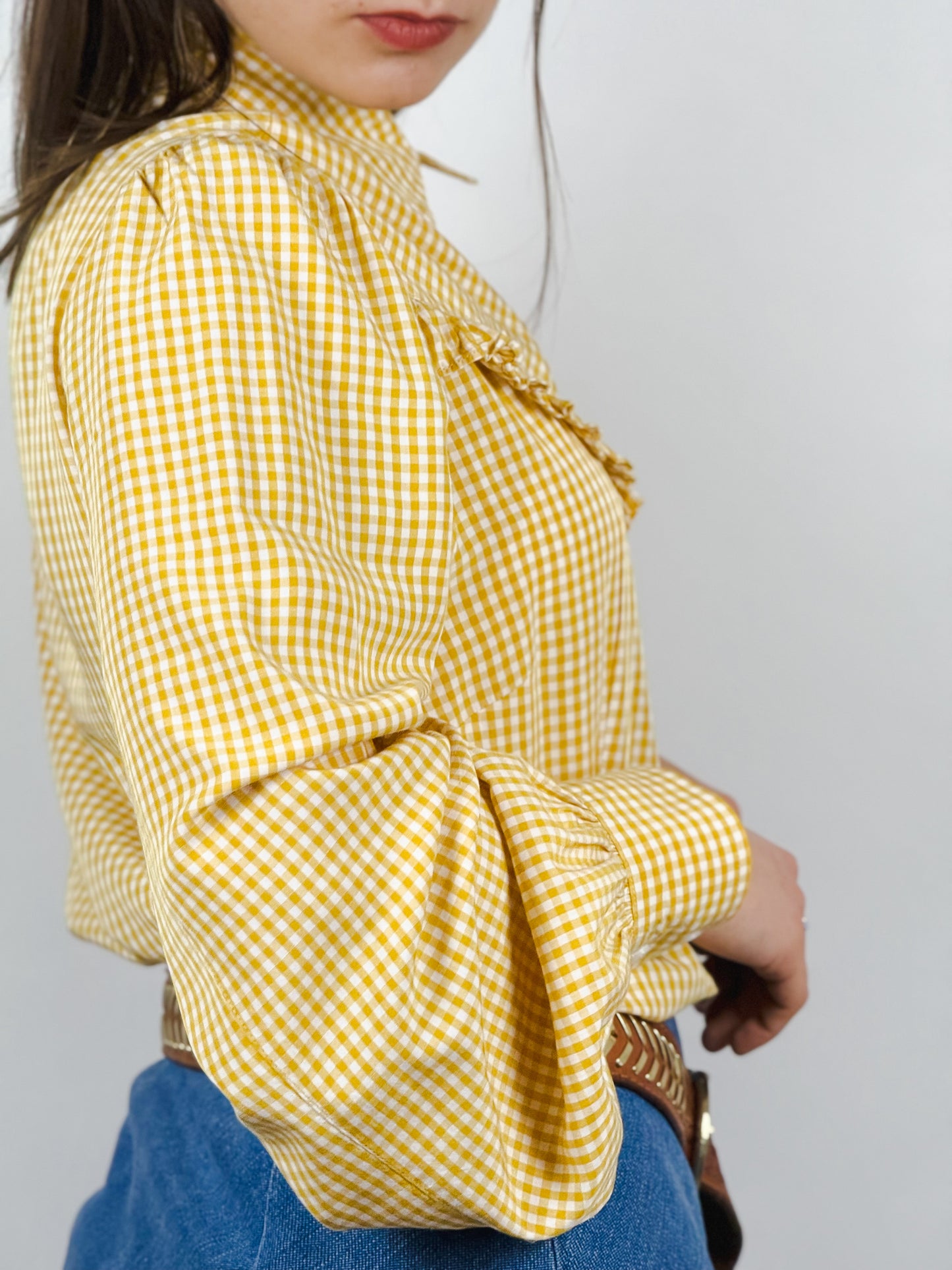 CAMICIA GAS FANTASIA VICHY GIALLA