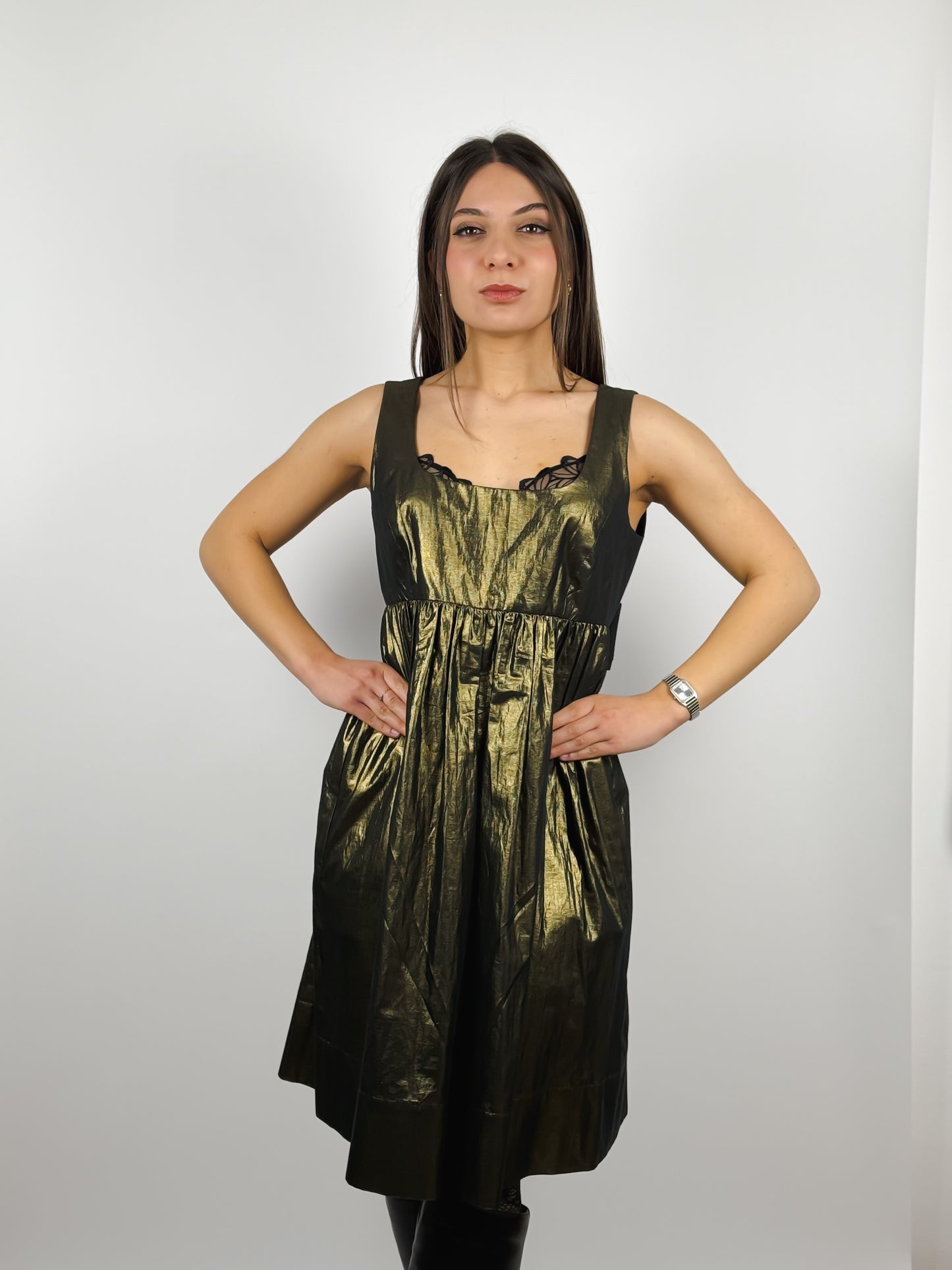 Abitino Dorato DKNY - Eleganza Vintage Y2K