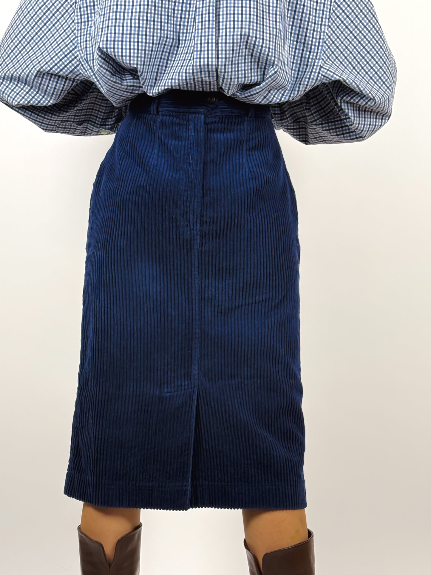 JUPE EN VELOURS CÔTELÉ