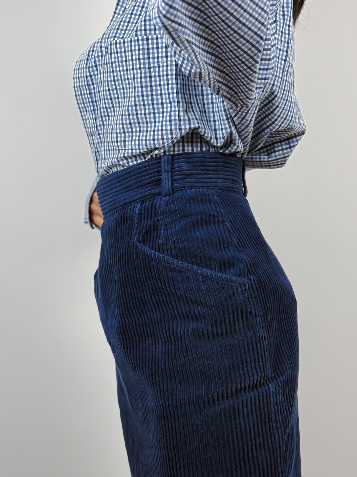 JUPE EN VELOURS CÔTELÉ