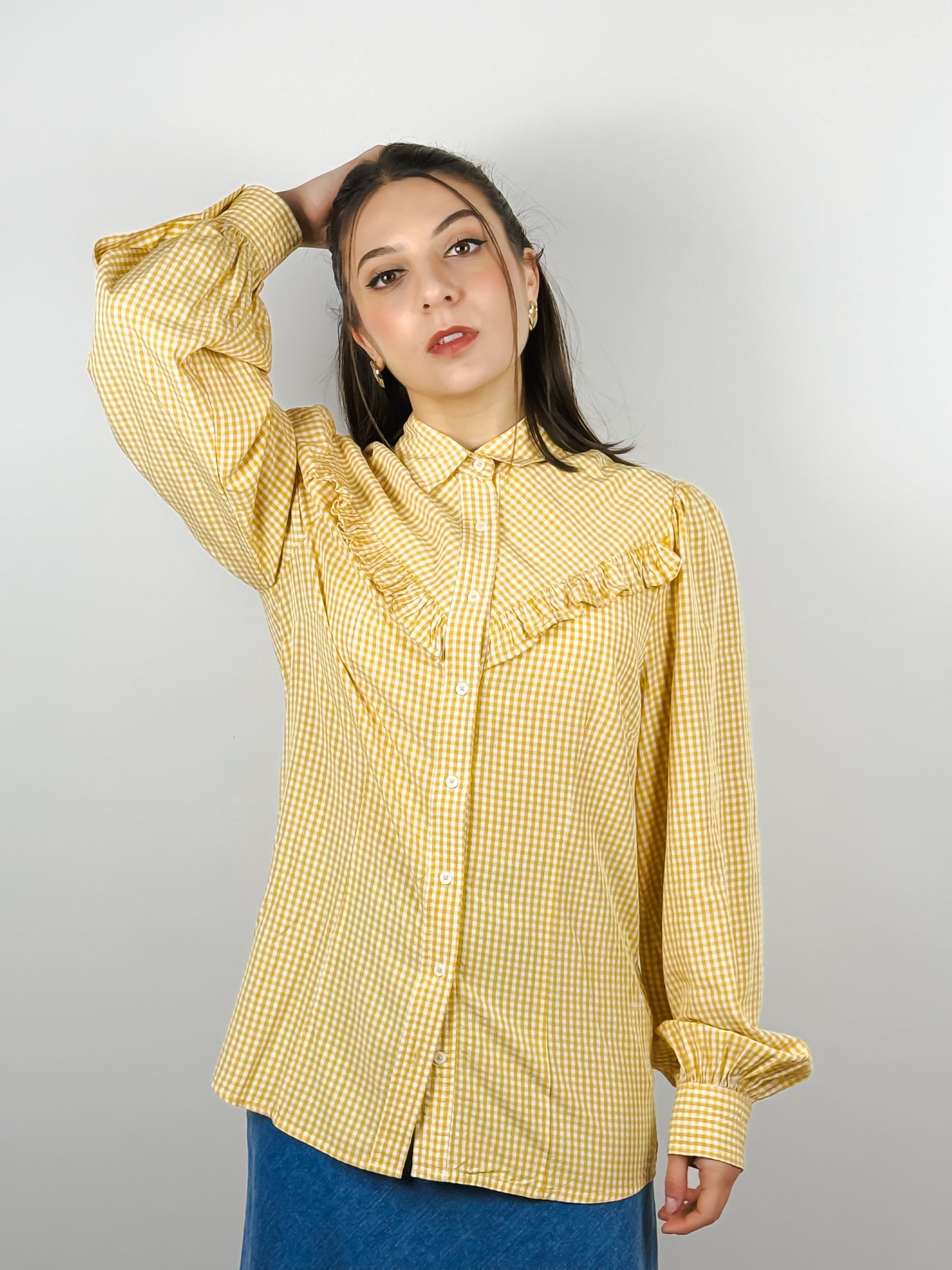 CAMICIA GAS FANTASIA VICHY GIALLA