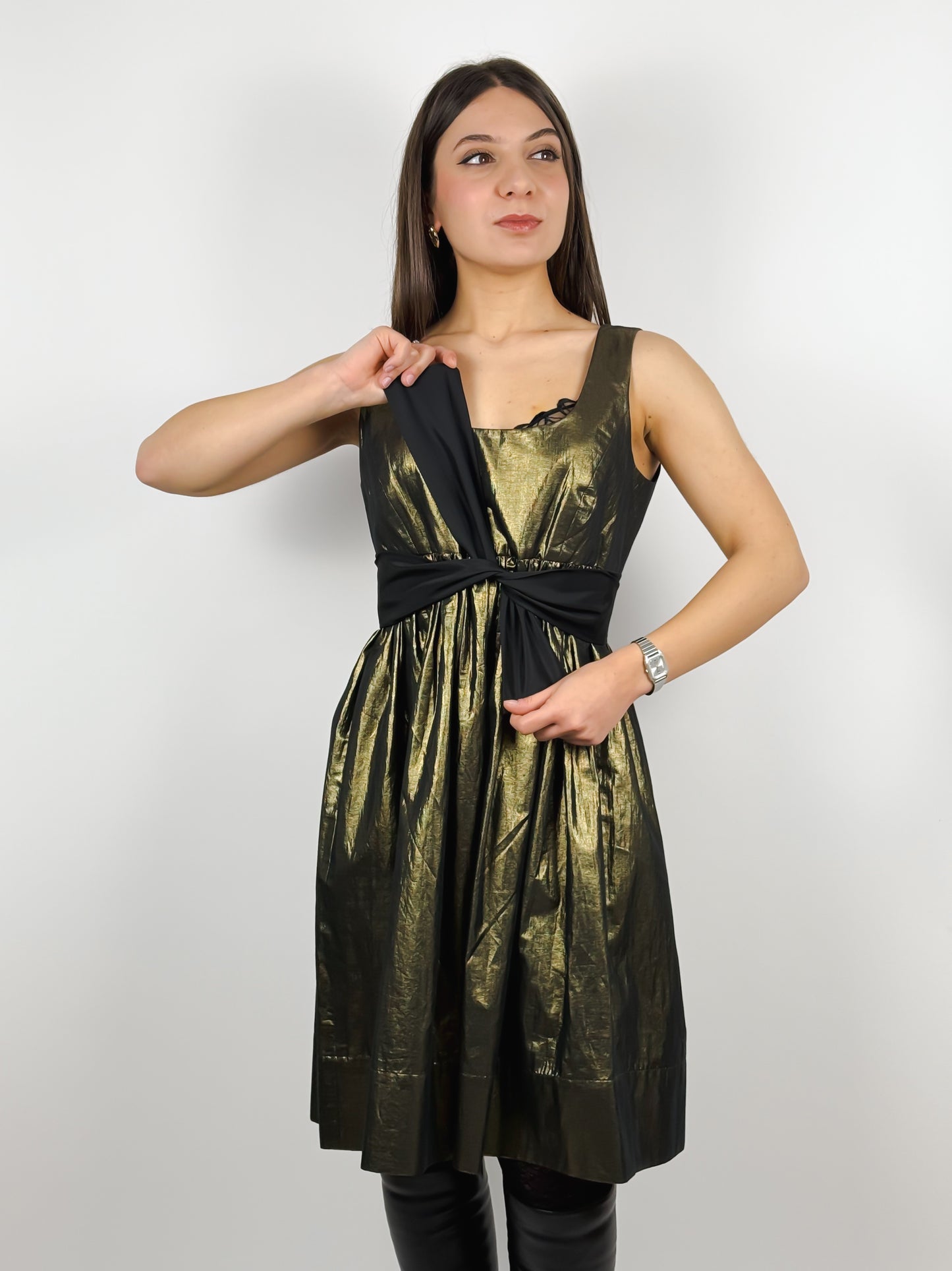 Abitino Dorato DKNY - Eleganza Vintage Y2K