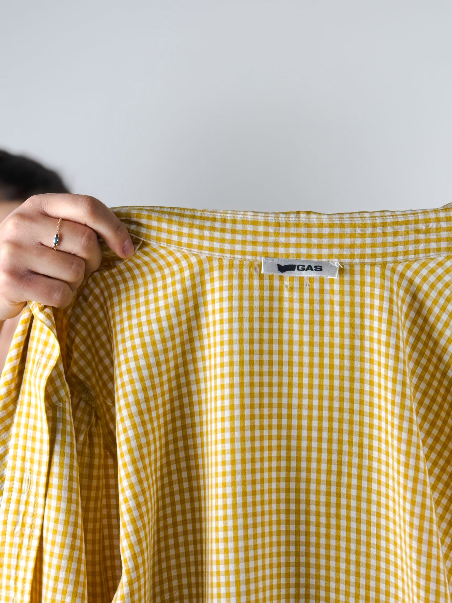 CAMICIA GAS FANTASIA VICHY GIALLA