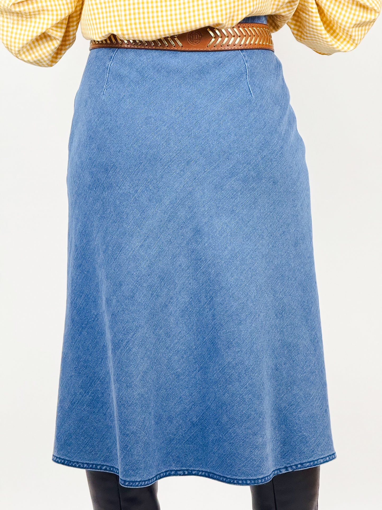 Gonna Jeans Midi Kings of Indigo Y2K - Lavaggio Chiaro Vintage Anni 2000