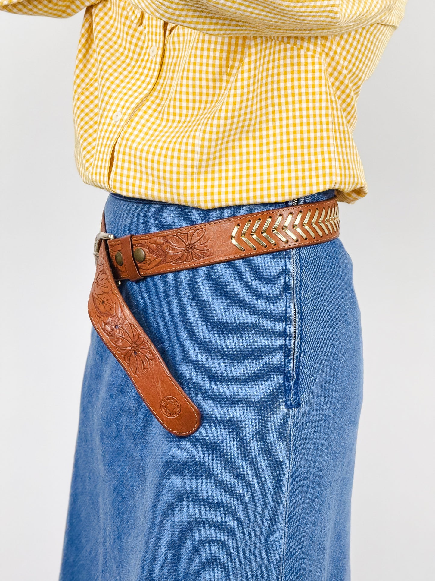 Gonna Jeans Midi Kings of Indigo Y2K - Lavaggio Chiaro Vintage Anni 2000