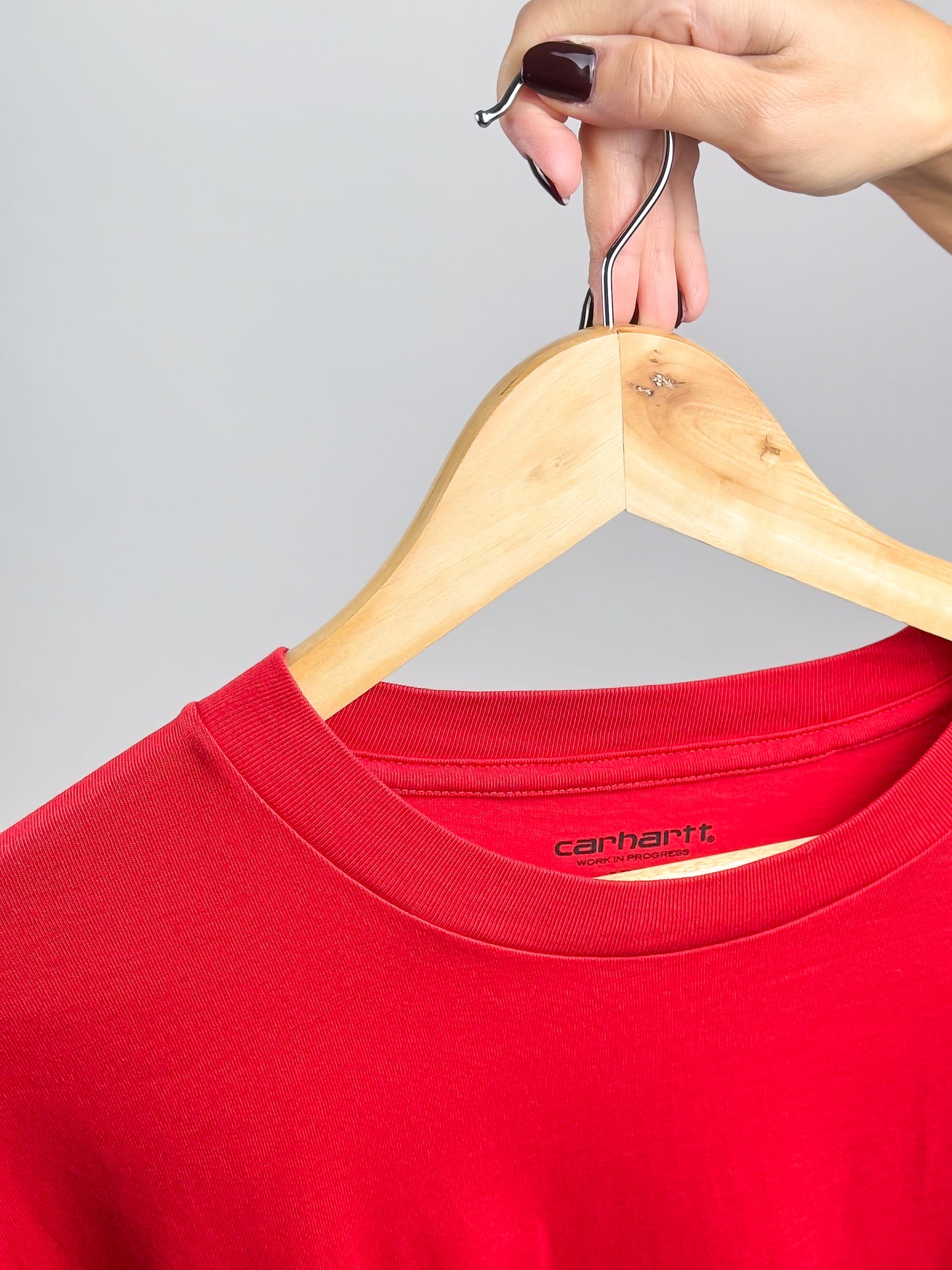Maglia Carhartt WIP L/S Squad T-Shirt Rossa - Taglia XXL