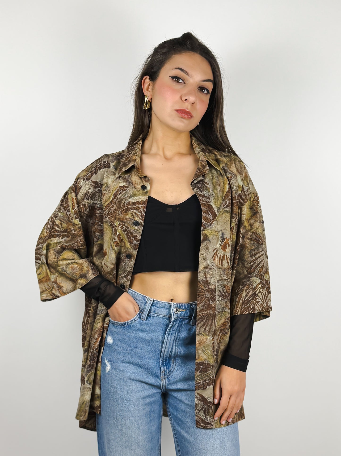 CAMICIA VINTAGE A MEZZE MANICHE