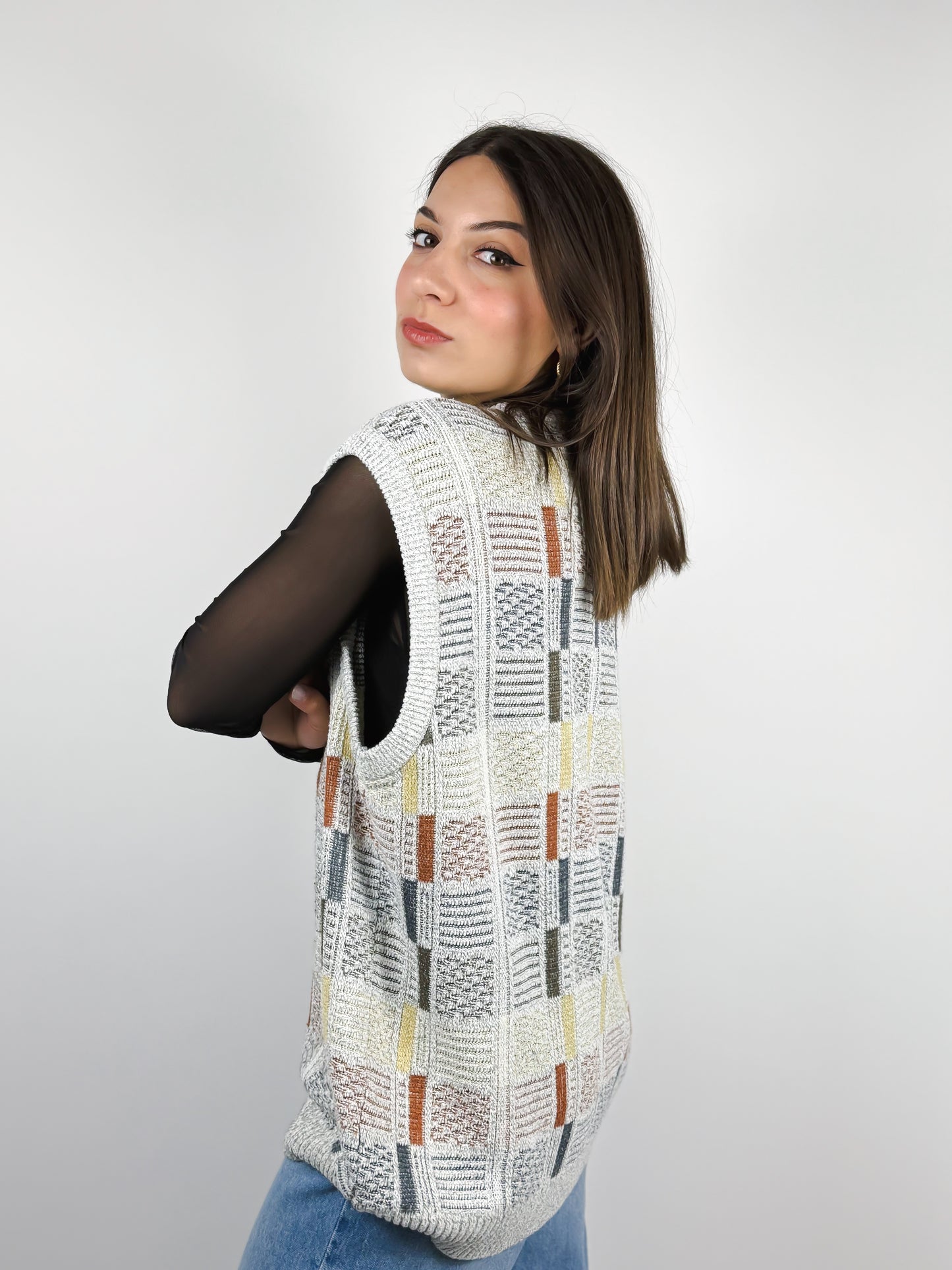GILET VINTAGE Y2K IN MAGLINA