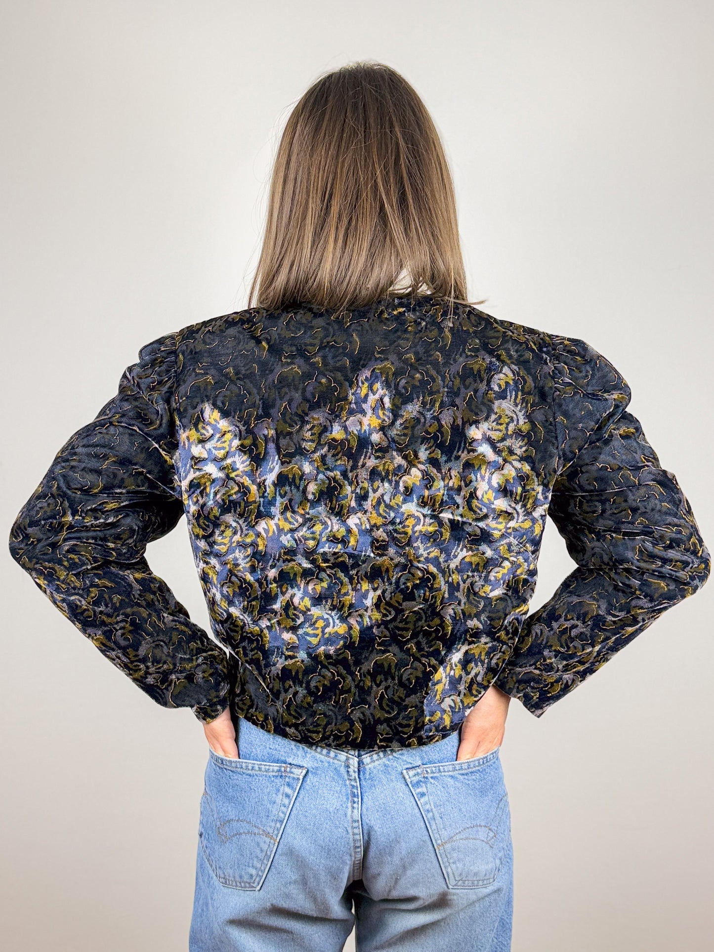 VESTE EN VELOURS DES ANNÉES 80