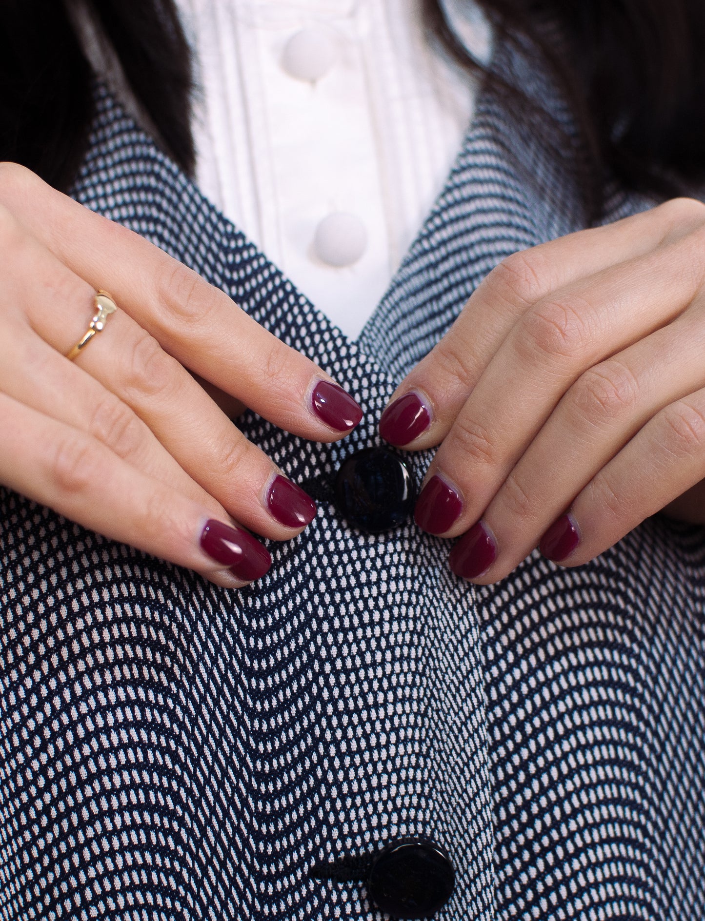 GILET A FANTASIA BLU VINTAGE