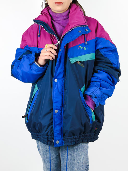 Giacca Sci Vintage Imbottita Uomo Anni '80