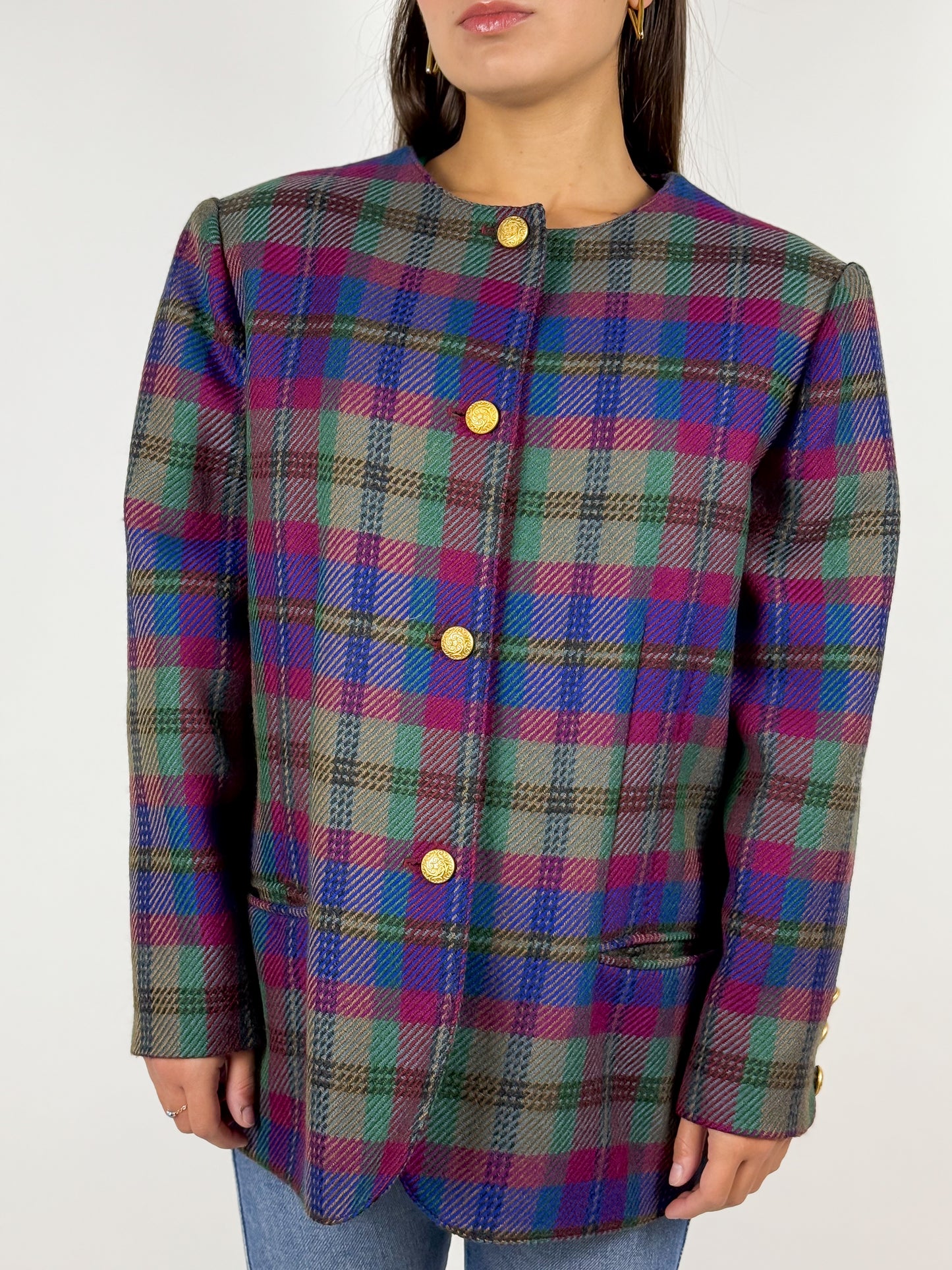 Giacca Luisa Spagnoli Vintage Anni '80 in Pura Lana