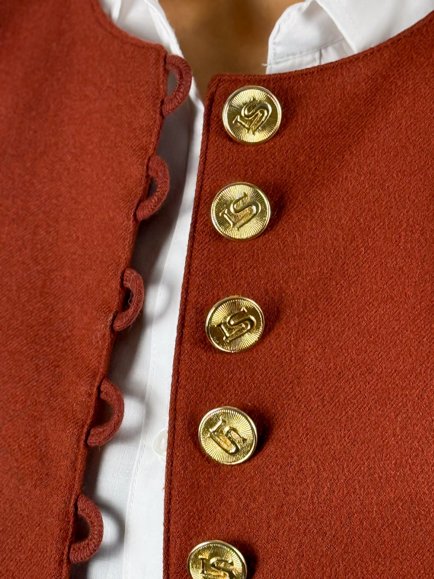 Blazer vintage anni '80 Luisa Spagnoli in lana vergine