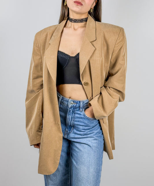 Blazer Vintage Fantasia Pitone Anni '90 - Giacca Donna Elegante