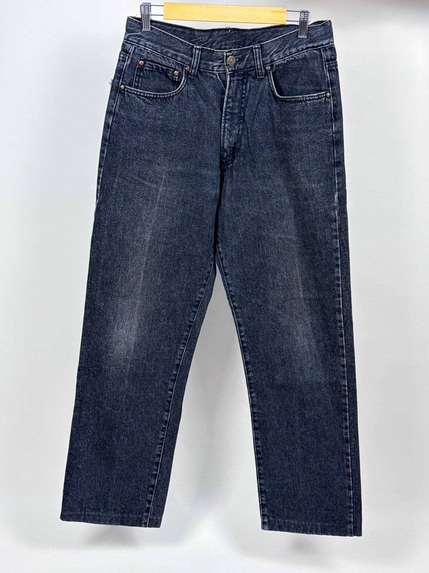 Jeans Vintage Carrera Blue Jeans Attitude Anni 90 - Denim Nero Straight Leg